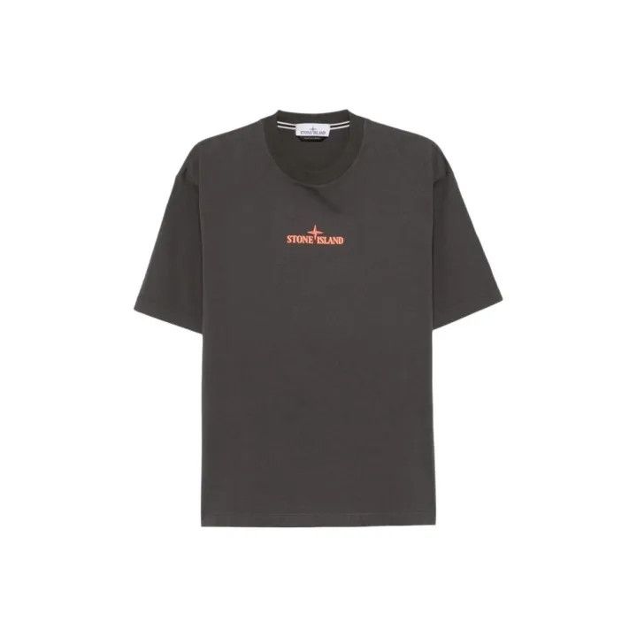 Stone Island Stone Island Comfortable Logo Print Cotton T-Shirt Size US L / EU 52-54 / 3 - 1 Thumbnail
