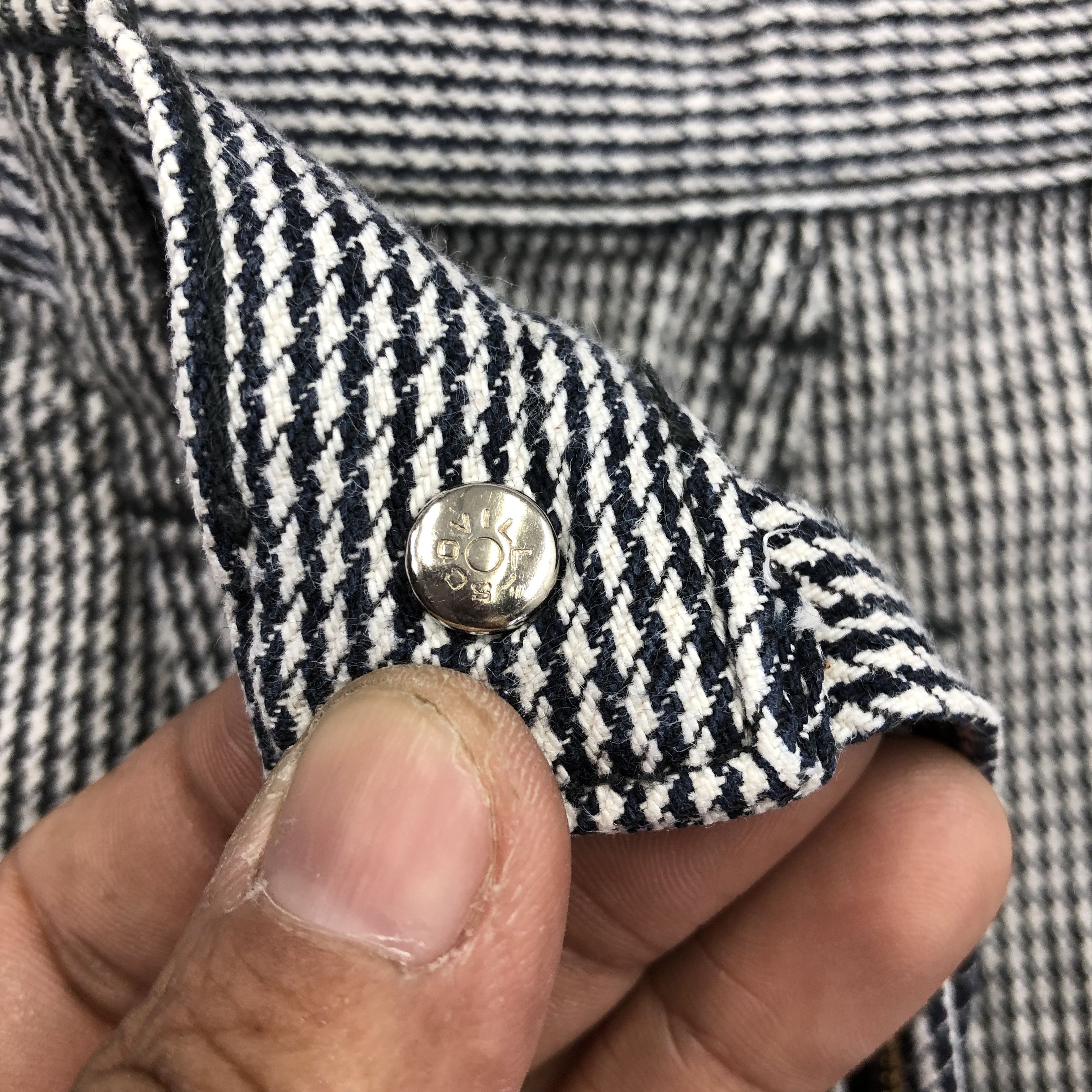 Japanese Brand Vintage 90s Japanese Houndstooth Jeans Denim Pants Size 24" / US 00 / IT 34 - 6 Thumbnail