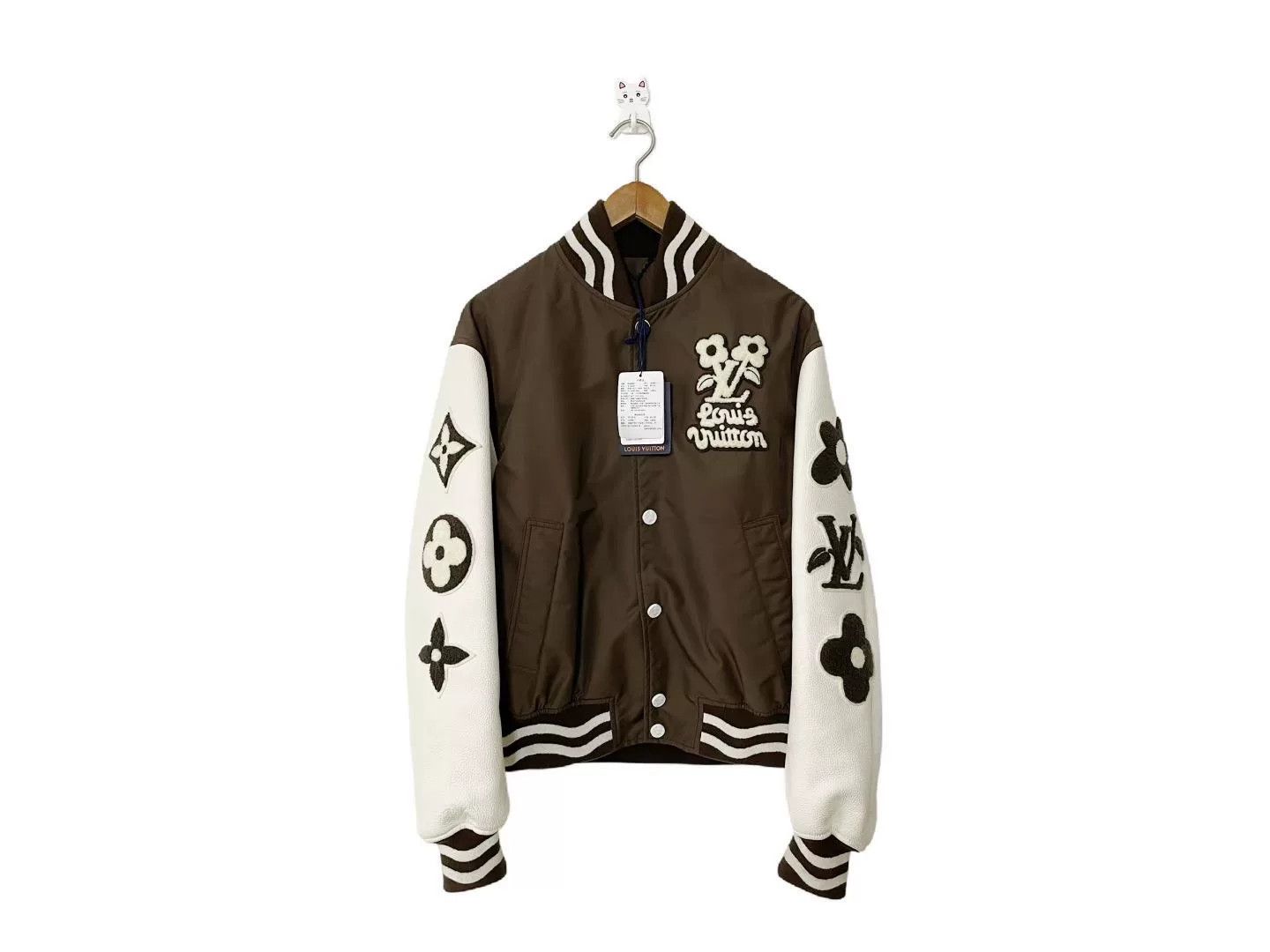 Louis Vuitton LV x Tyler Leather Sleeve Baseball Jacket Size US M / EU 48-50 / 2 - 1 Thumbnail