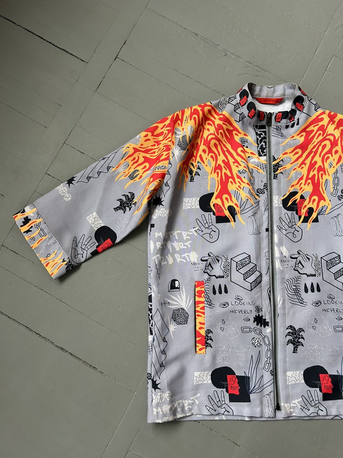 Japanese Brand Avant garde rare zip shirt Size M / US 6-8 / IT 42-44 - 4 Thumbnail