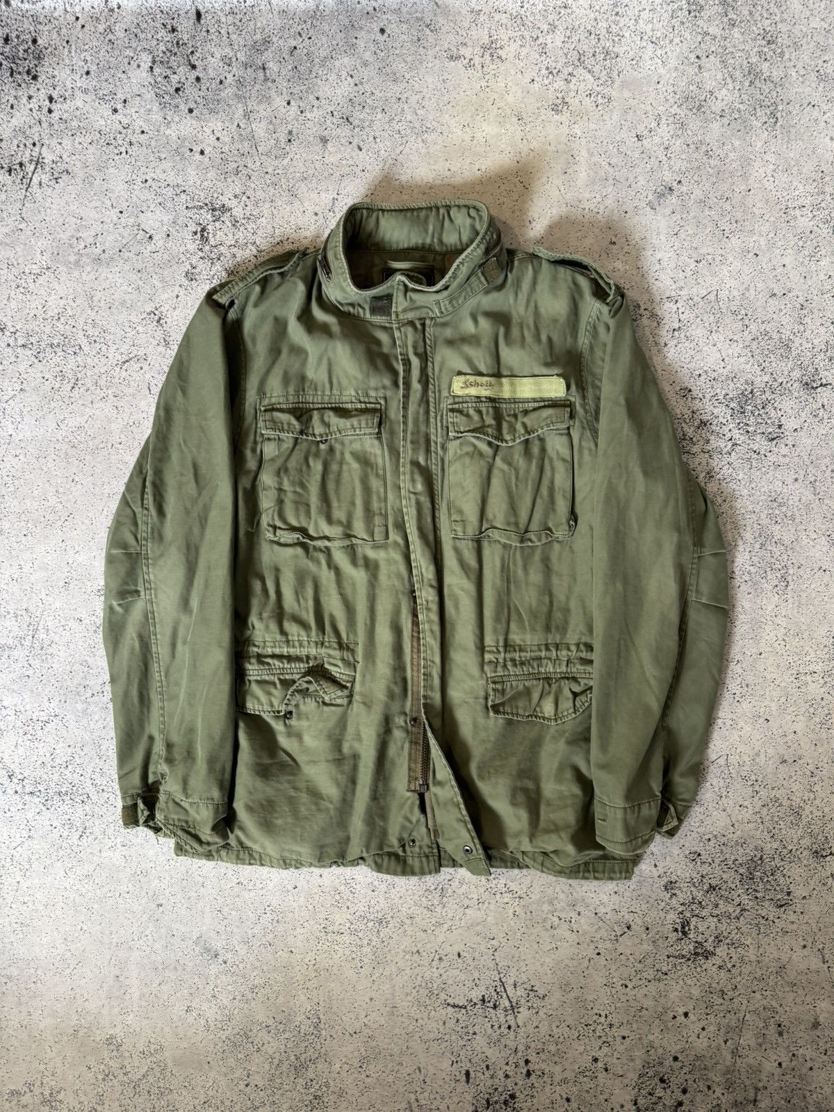 Schott Vintage M65 US Army Schott Jacket Conmar Zipper War Olive 90 Size US XL / EU 56 / 4 - 2 Thumbnail