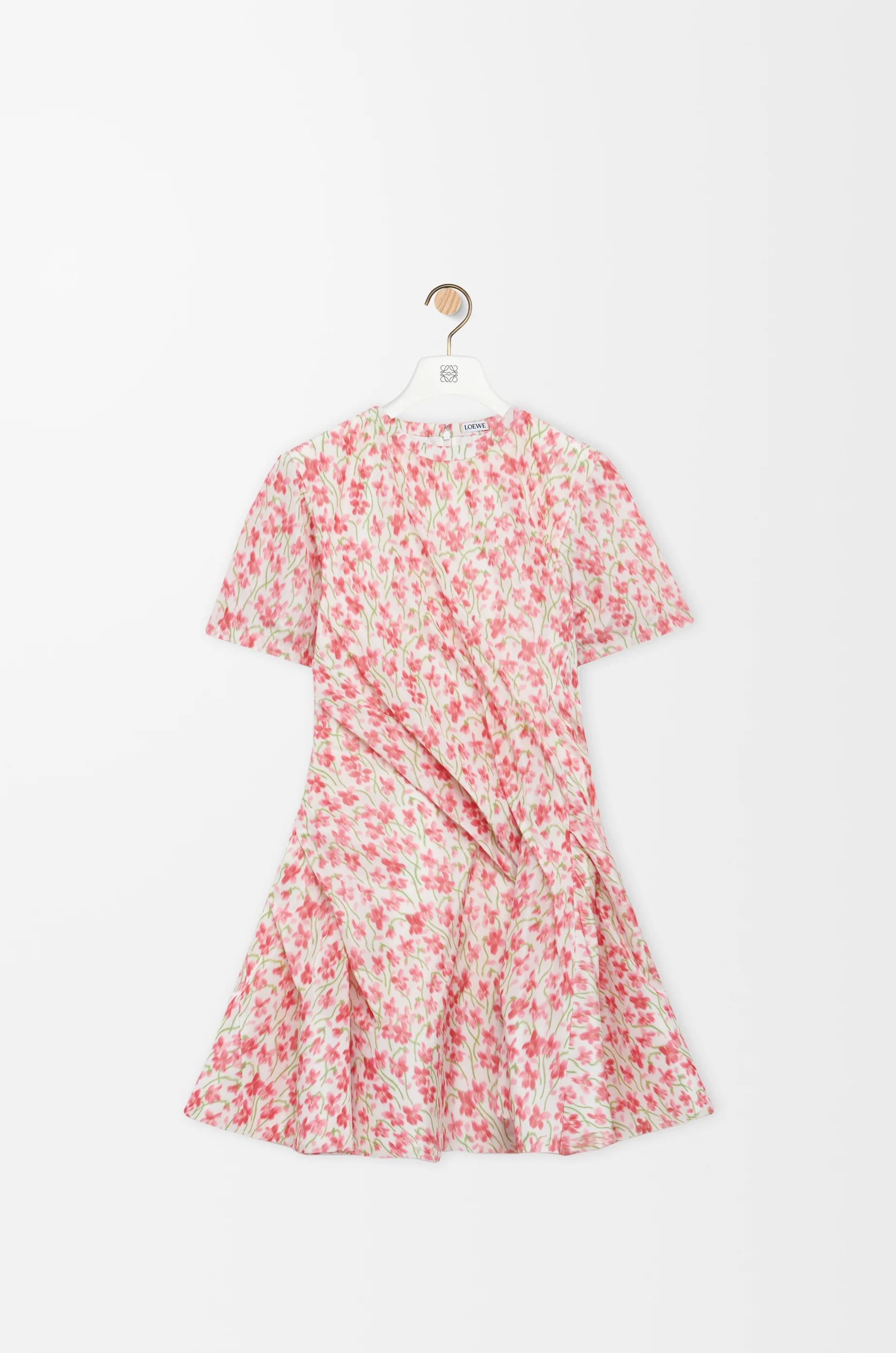 Loewe o1in1g0526 Twisted Dress in Silk Blend Taffeta in Multicolor Size M / US 6-8 / IT 42-44 - 1 Thumbnail