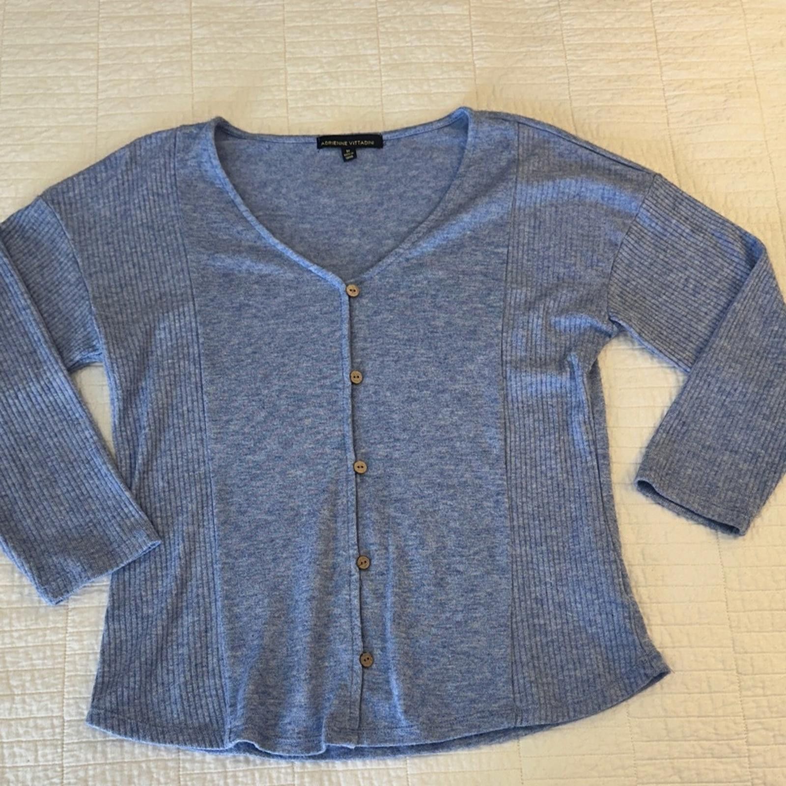 Other Adrienne Vittadini Medium Knit button down Cardigan Size M / US 6-8 / IT 42-44 - 2 Thumbnail