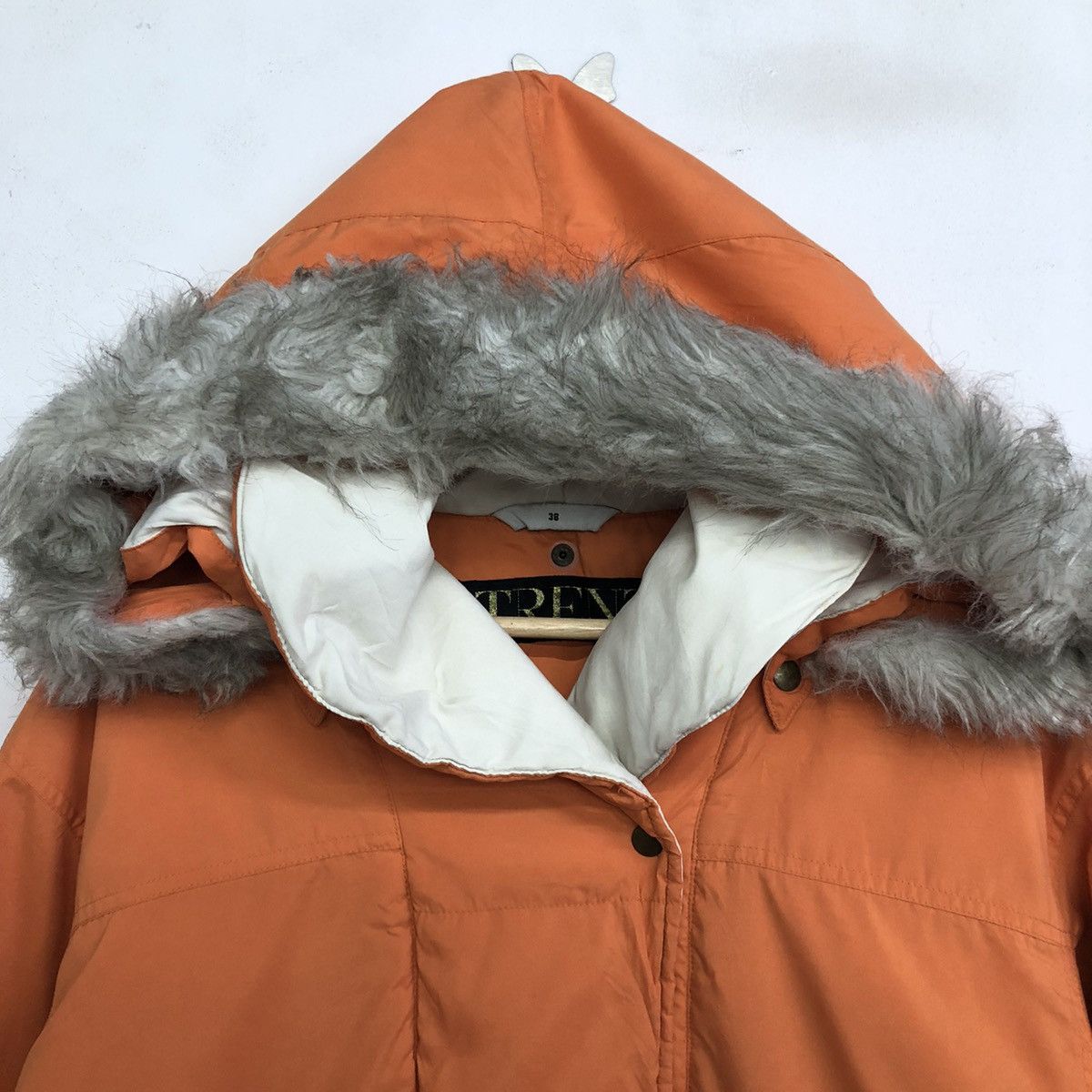 Japanese Brand Trent Winter Hoodie Fur Long Jacket Size US L / EU 52-54 / 3 - 6 Thumbnail
