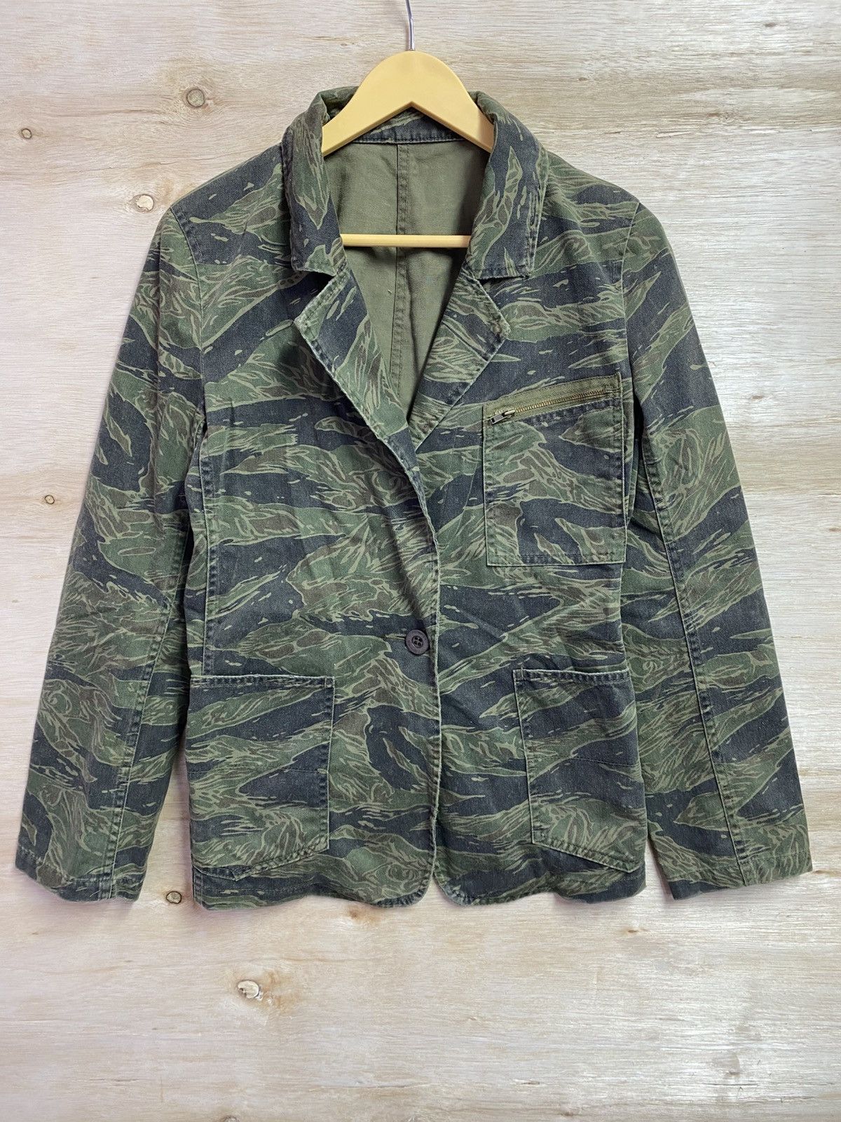 Hysteric Glamour Vintage Hysterics Tiger Camo Military Jacket Japanese Brand Size S / US 4 / IT 40 - 1 Thumbnail