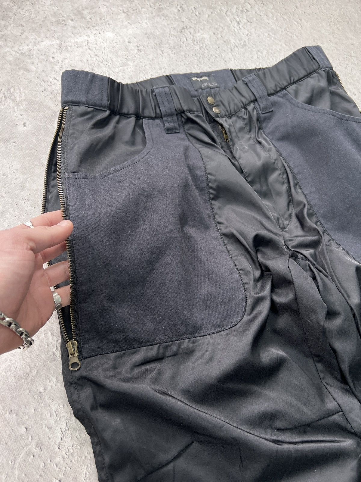 Energie × Junya Watanabe Y2K ENERGIE GOLD BAGGY NYLON JUNYAWATANABE STYLE PANTS Size US 33 - 7 Thumbnail