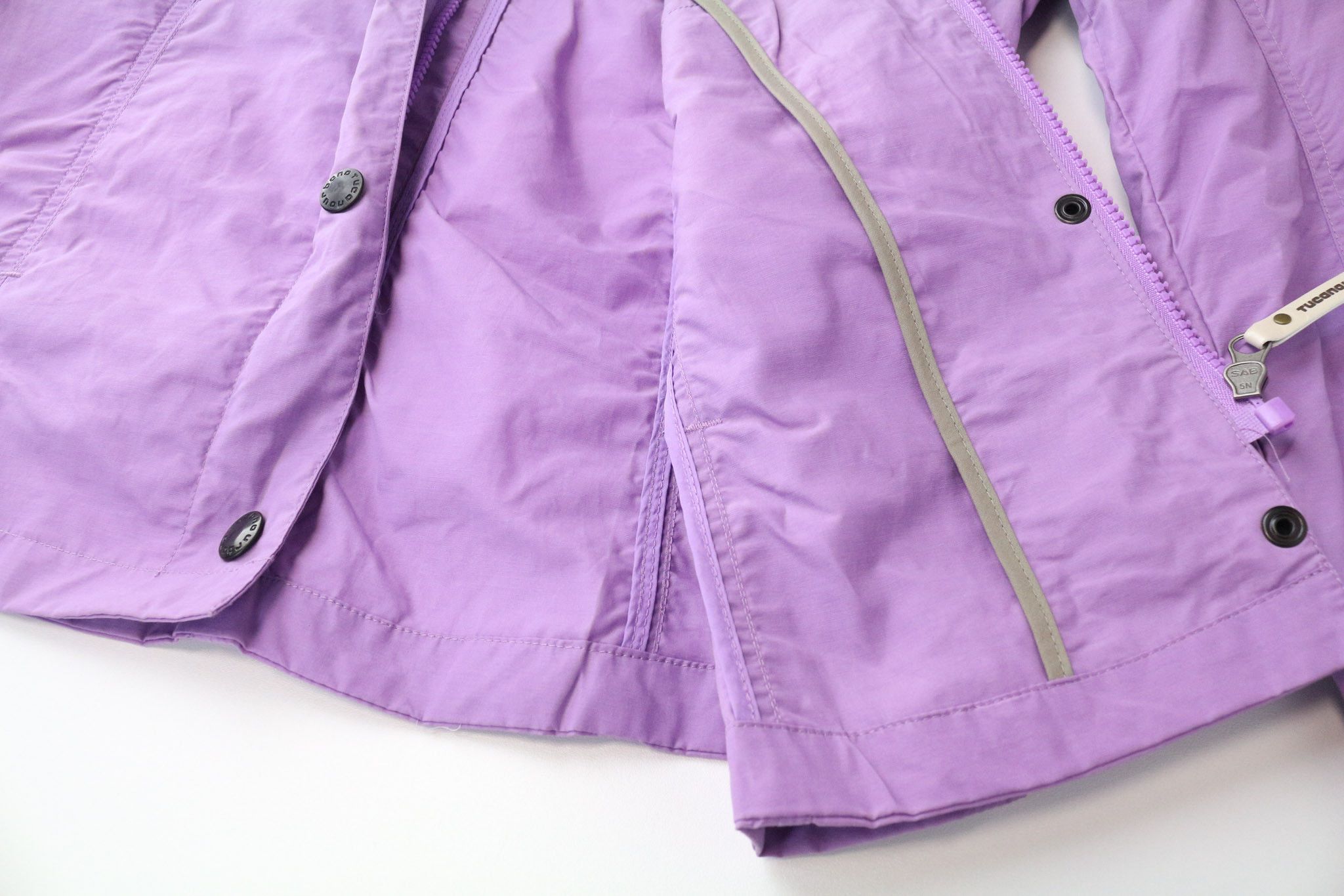 Other DEMETRA IT42 Purple Cotton Blend Moto Jacket 75390 Size XL / US 12-14 / IT 48-50 - 9 Thumbnail
