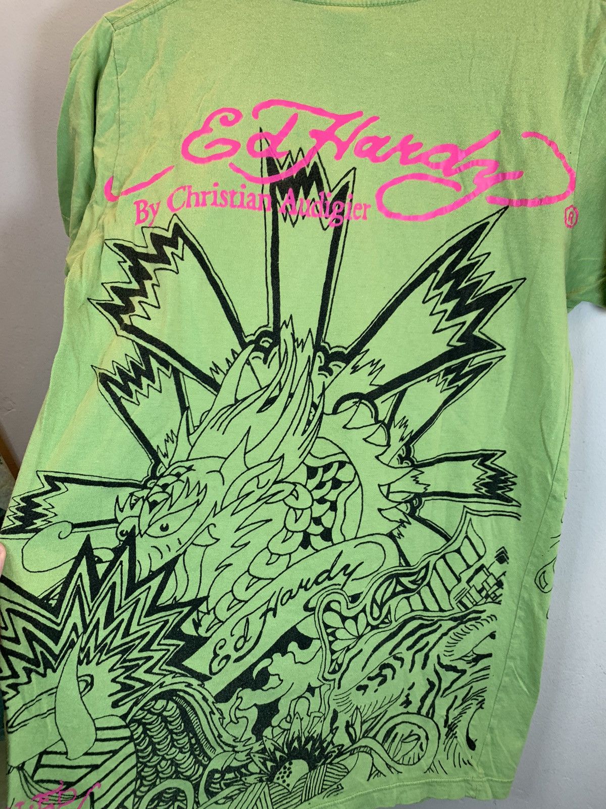 Christian Audigier × Ed Hardy × Vintage *RARE* Vintage Ed Hardy Christian Audigier Tattoo Art Shirt Size US S / EU 44-46 / 1 - 4 Thumbnail