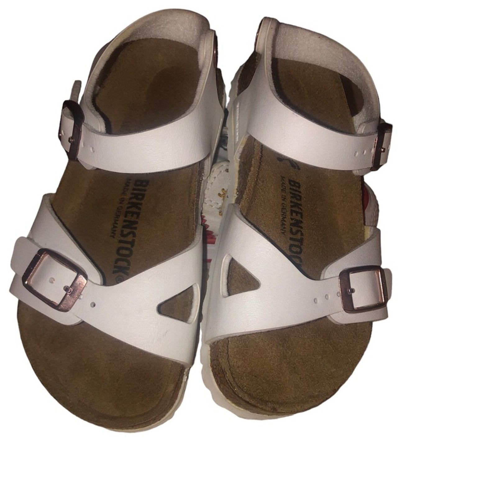 Birkenstock Girls Birkenstock white size 27 (US 10.5) Size US 10.5 / IT 40.5 - 3 Thumbnail