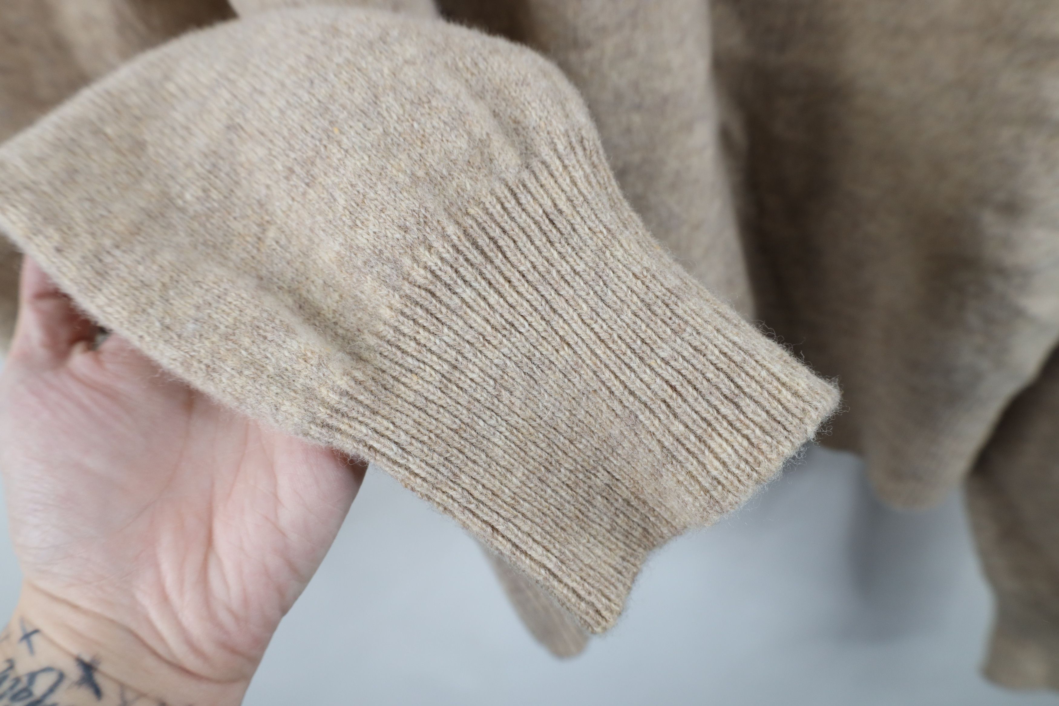 J.Crew J Crew Lambswool Knit Crewneck Sweater Heather Brown Size XL / US 12-14 / IT 48-50 - 7 Thumbnail