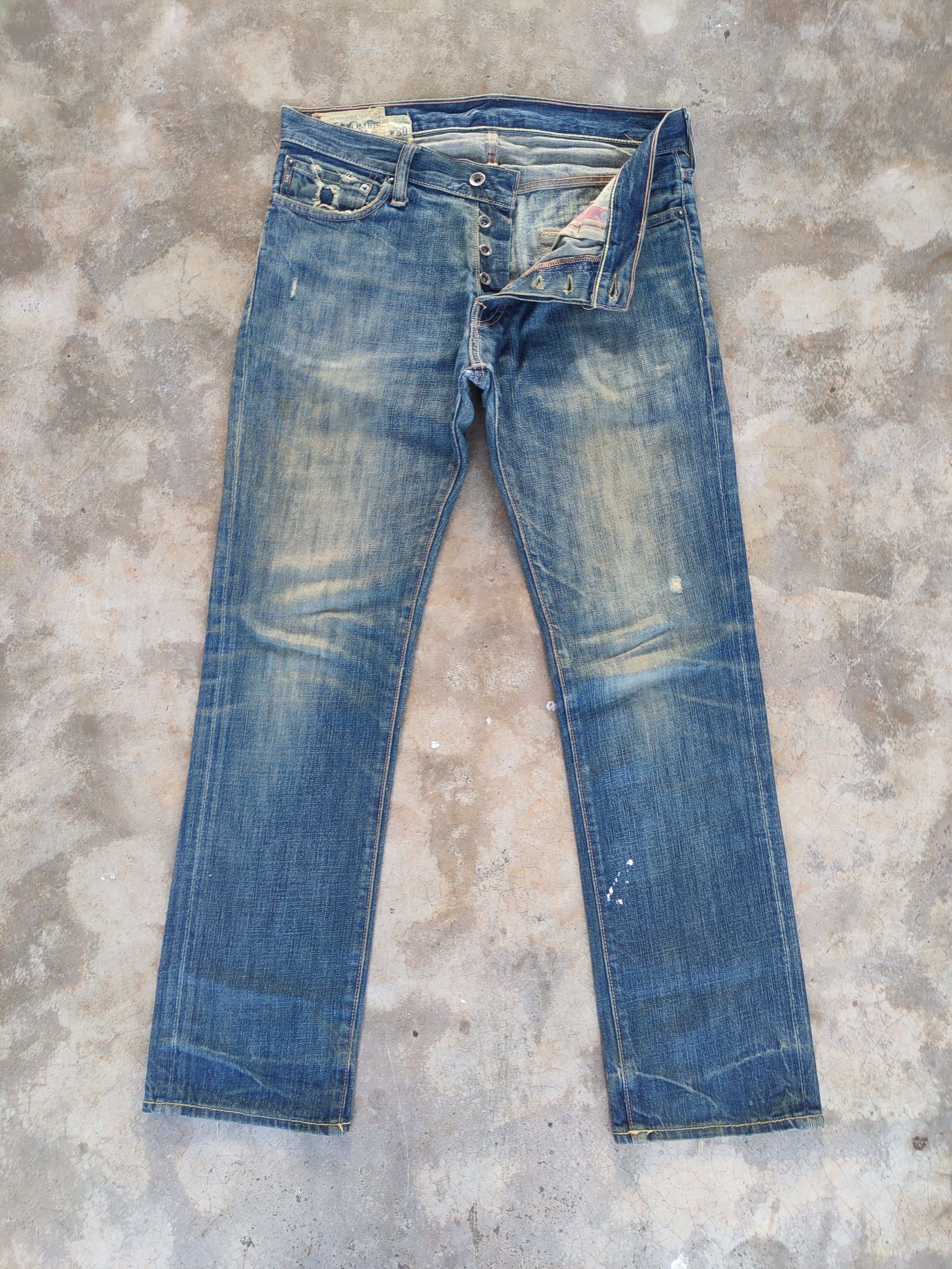 Abercrombie & Fitch VINTAGE ABERCROMBIE FLARE RUSTY FADED JEANS DENIM PANTS Size US 34 / EU 50 - 2 Thumbnail