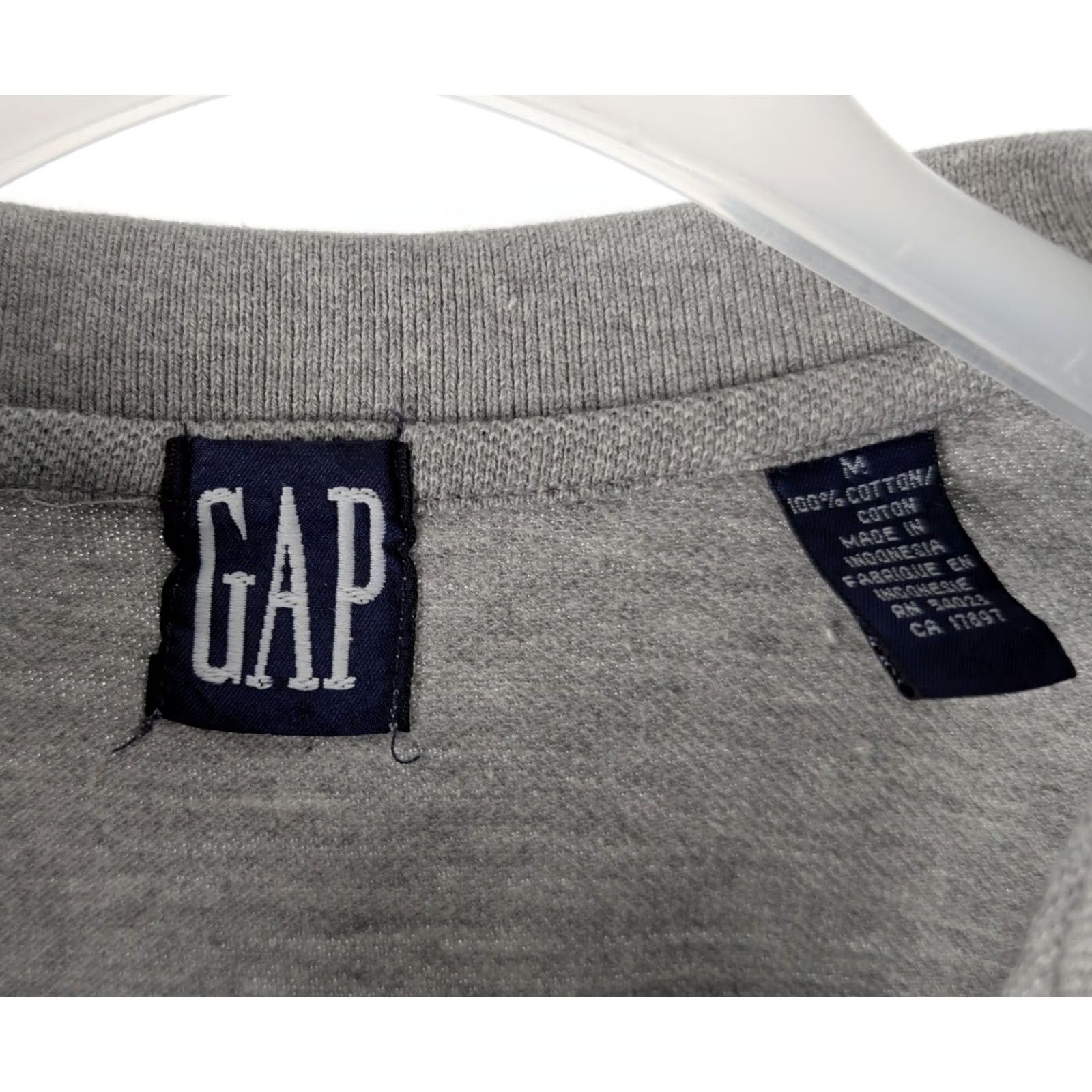 Gap VINTAGE Gap Heather Grey Pique Cotton Polo Shirt M Mens 90s Basic Short Sleeve Tennis Shirt Golf Shirt Casual Retro Size US M / EU 48-50 / 2 - 4 Thumbnail