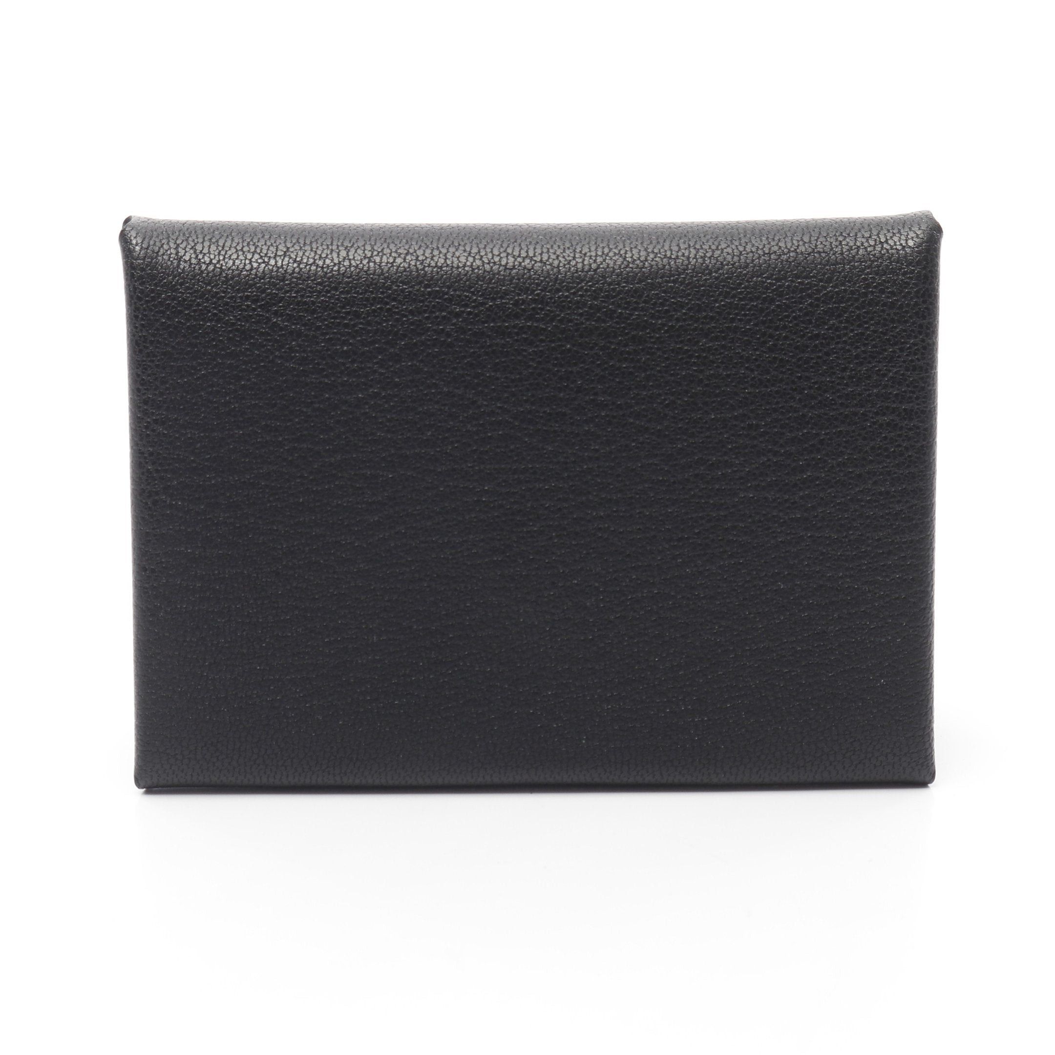 Hermes Hermes Calviduo Coin Purse Shevl Shamqila Black Silver Hardware B Stamp Size ONE SIZE - 1 Thumbnail