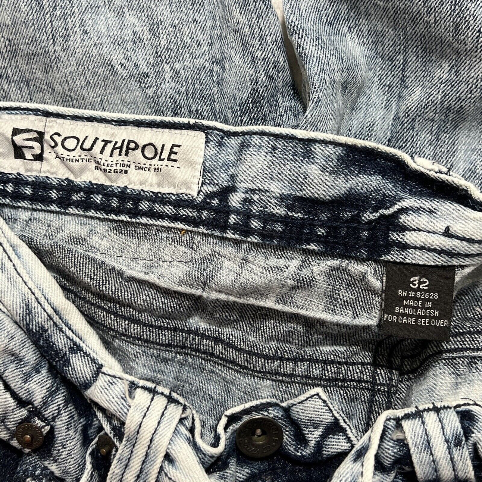 Southpole Vintage Southpole 32 Jean Shorts 12" Ins Hip Hop Grunge Y2K Size US 32 / EU 48 - 5 Thumbnail