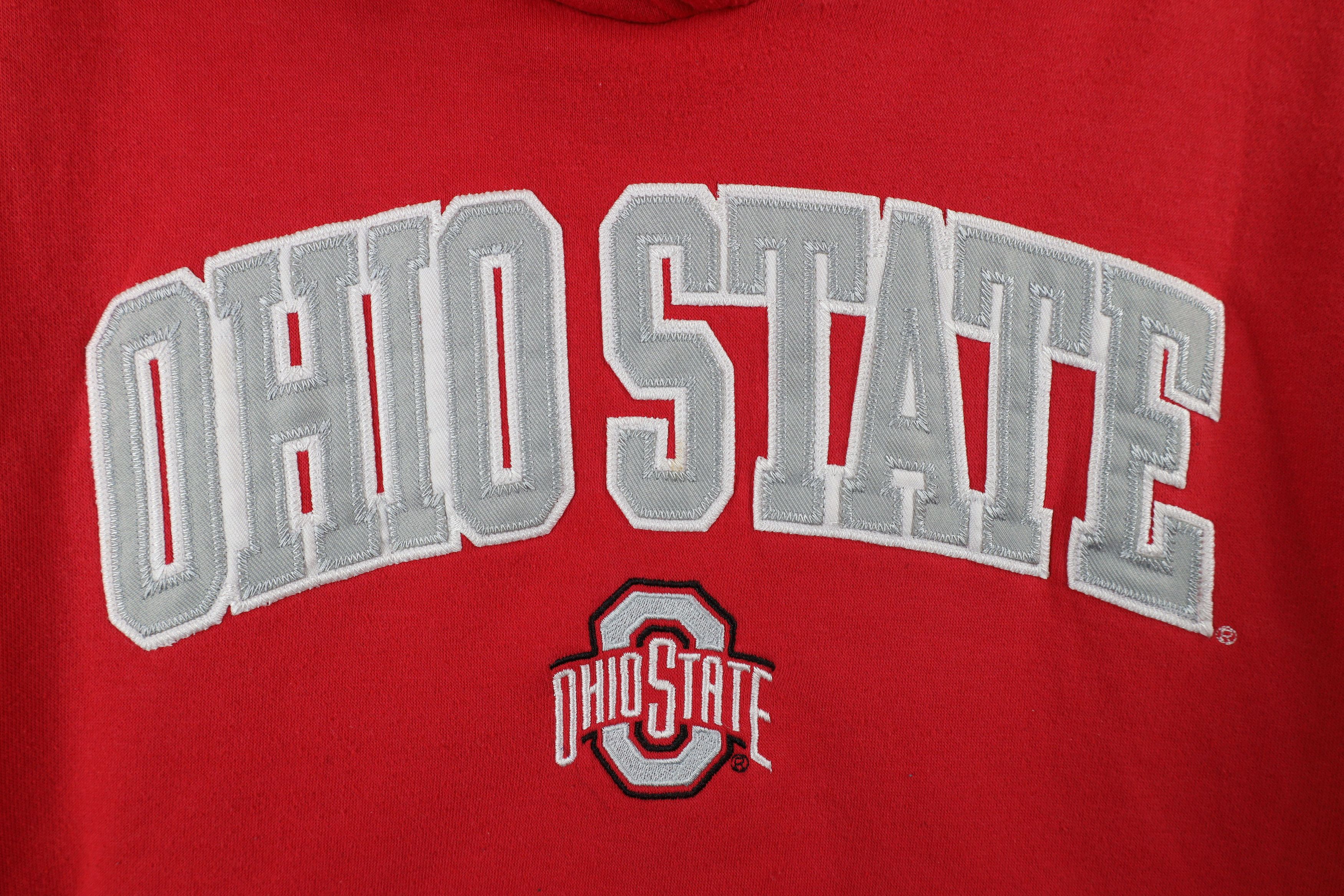 Champion × Vintage Vintage Champion Ohio State University Football Hoodie Red Size US XL / EU 56 / 4 - 9 Thumbnail
