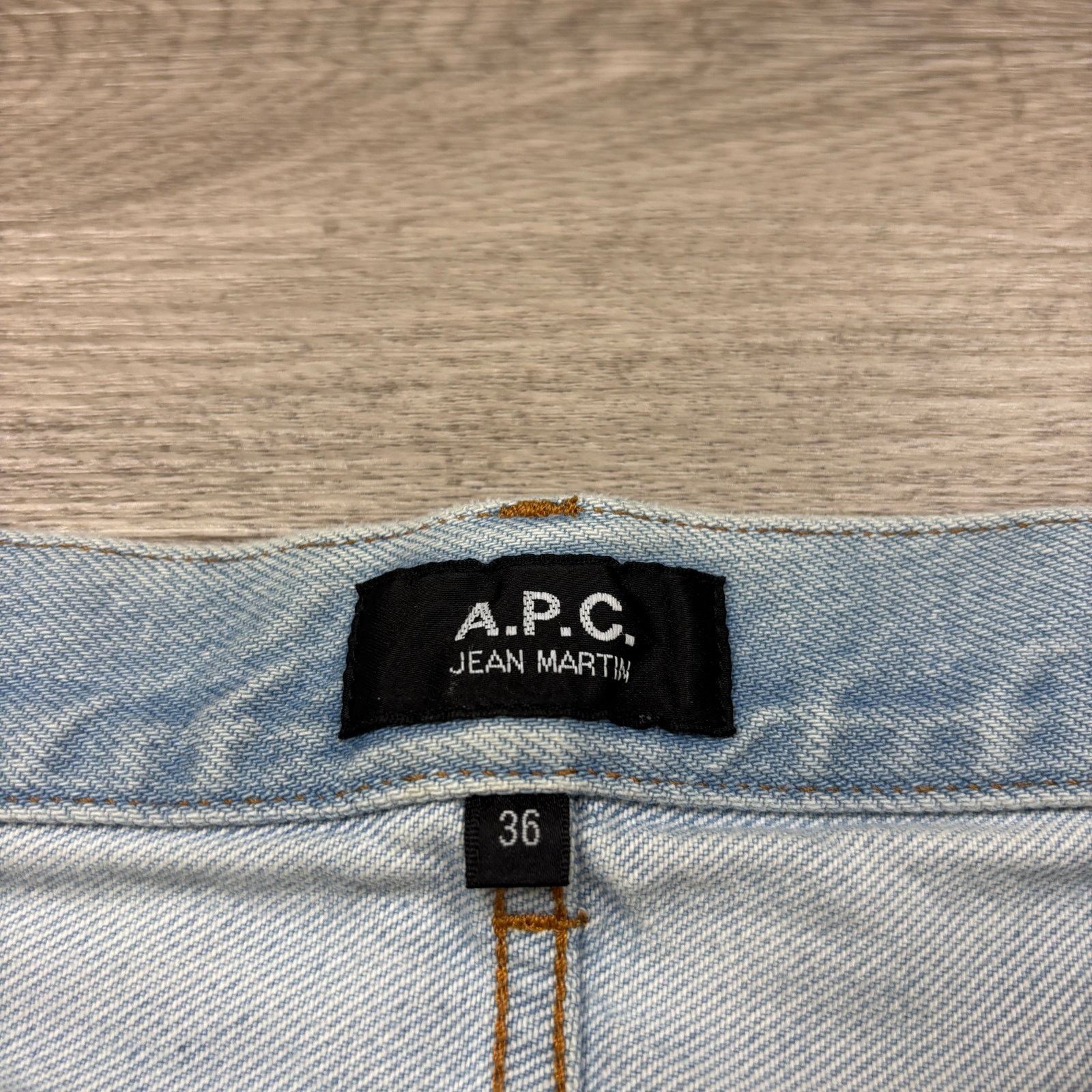 A.P.C. A.P.C. Jean Martin High Rise Wide Taper Leg Jeans Mens 36x30 Size US 36 / EU 52 - 4 Thumbnail