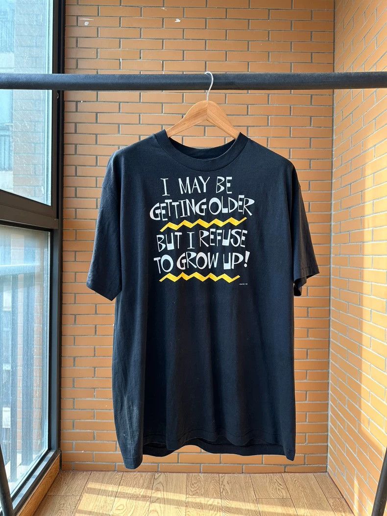 Vintage VintageTee 1990 slogan 2505-Nextarrow Size US XL / EU 56 / 4 - 1 Thumbnail