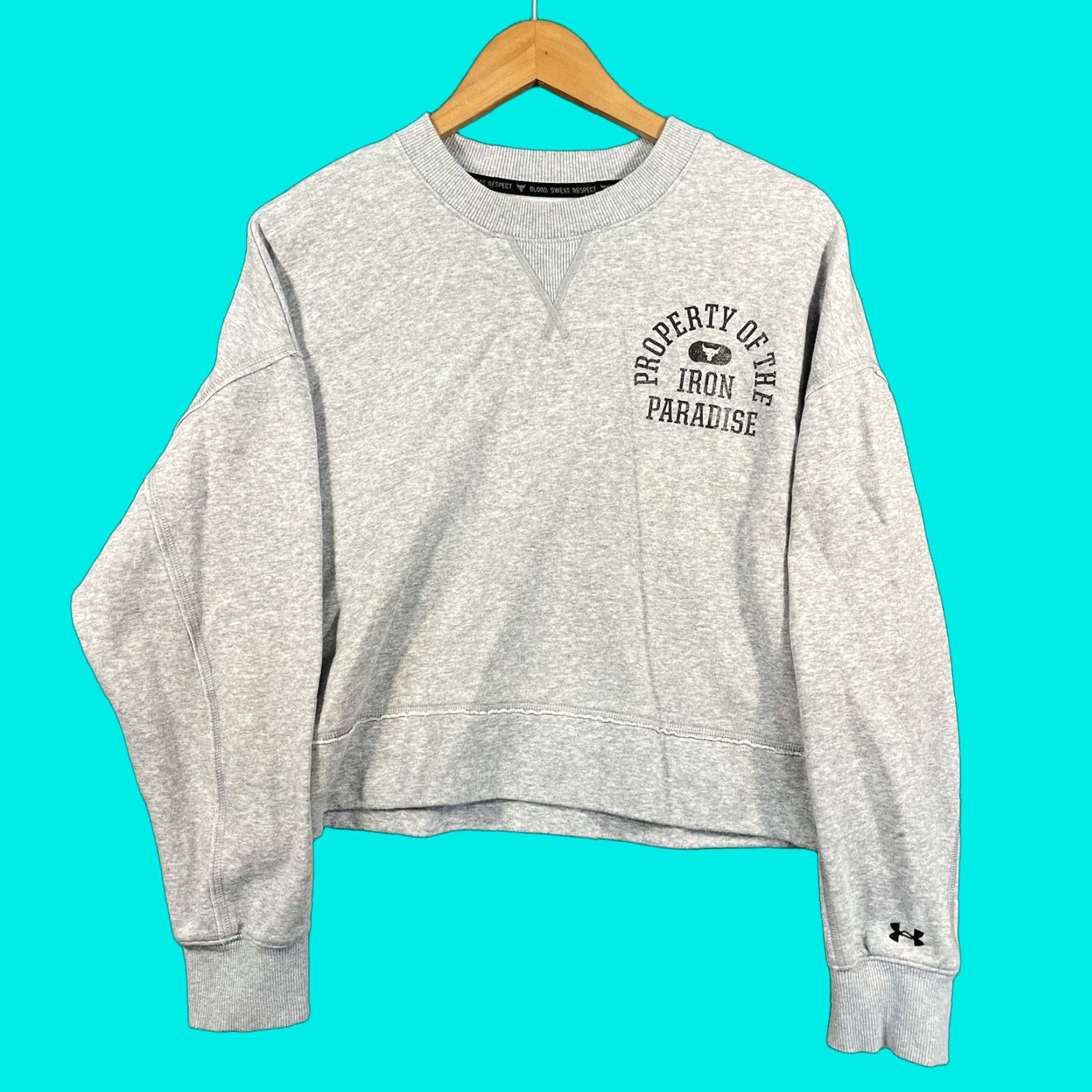 Under Armour Under Armour Project Rock Sweatshirt Womens M Gray Pullover Activewear Small? Size M / US 6-8 / IT 42-44 - 1 Thumbnail