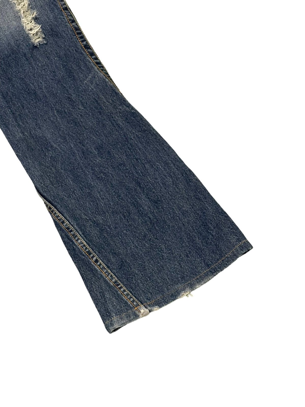 Japanese Brand Flare Jeans Supure Distress Low Rise Boot Cut 8🟦1 Size US 32 / EU 48 - 13 Thumbnail