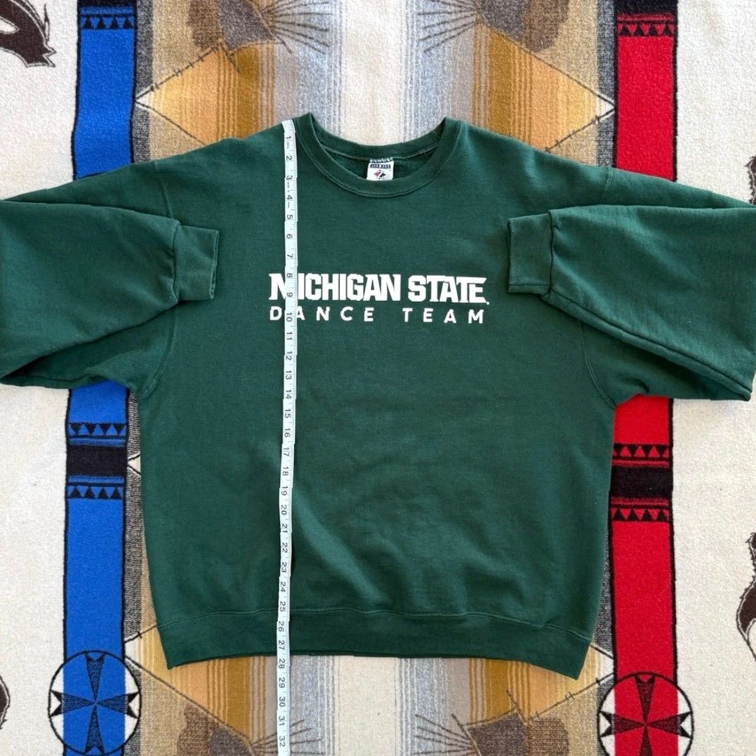Jerzees VINTAGE Michigan State University Spartans Dance Team Crewneck Sweatshirt SZ XL Size US XL / EU 56 / 4 - 5 Thumbnail