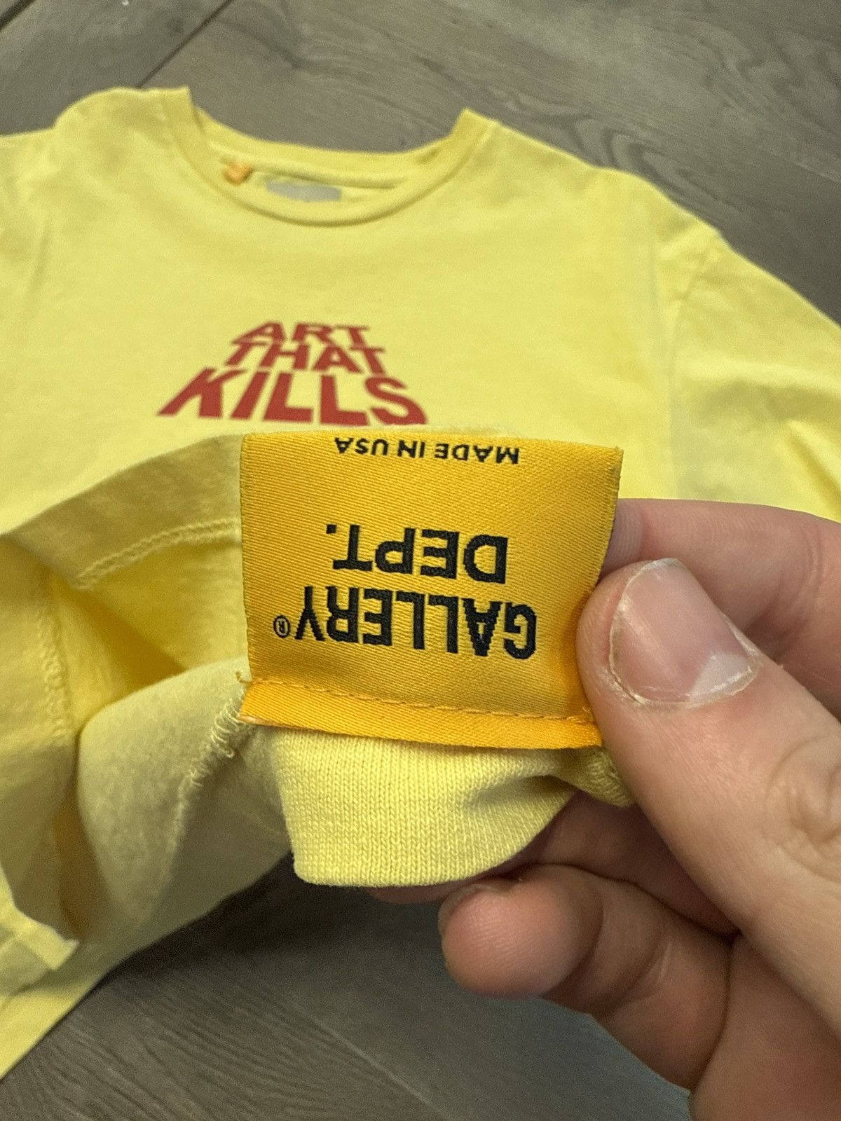 Gallery Dept. Gallery dept atk art that kills yellow t shirt large Size US L / EU 52-54 / 3 - 5 Thumbnail
