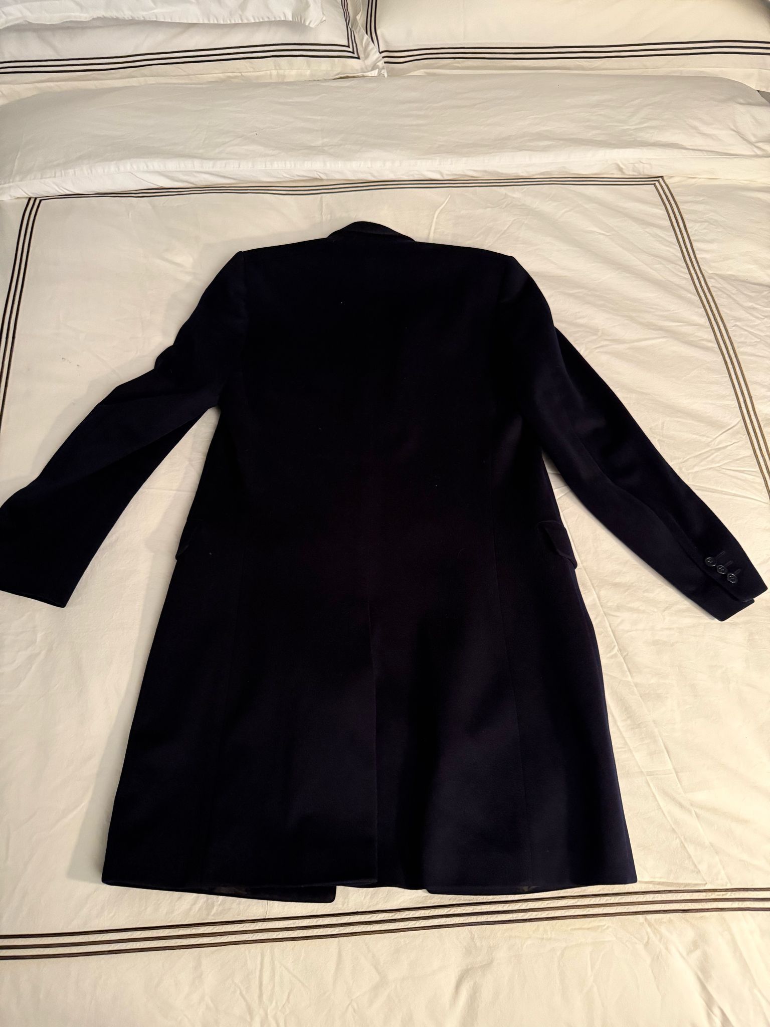 Loro Piana International Coat Trench Superfine Wool - Navy Size US M / EU 48-50 / 2 - 5 Thumbnail