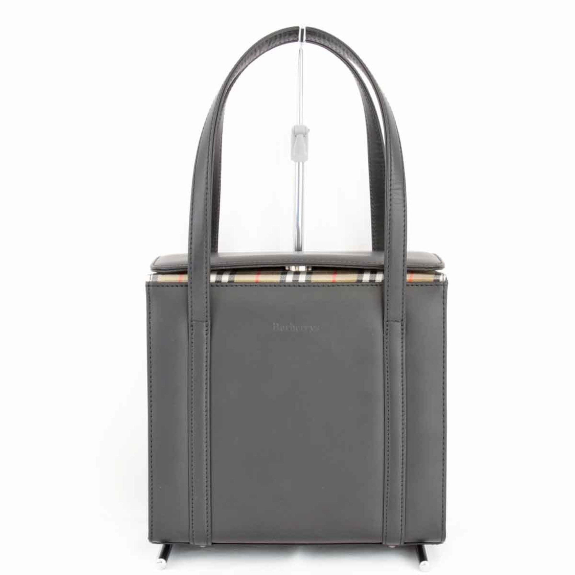 image of Burberry Square Bag Handbag Black Ladies, Women's