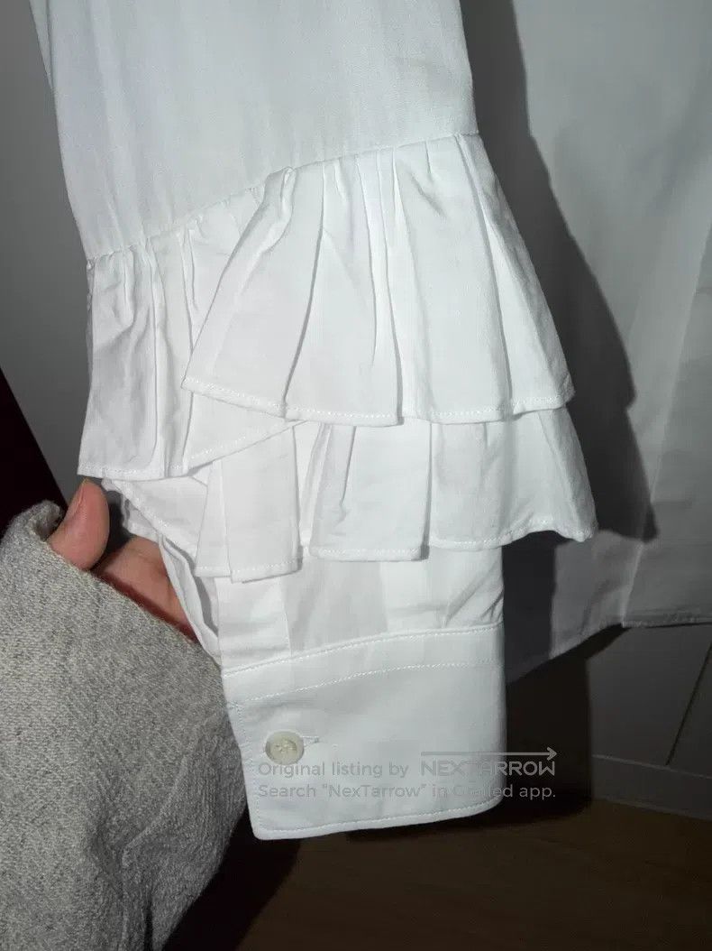 Comme des Garcons Comme Des Garcons Layered Petal Sleeve White Shirt Size XS / US 0-2 / IT 36-38 - 4 Thumbnail