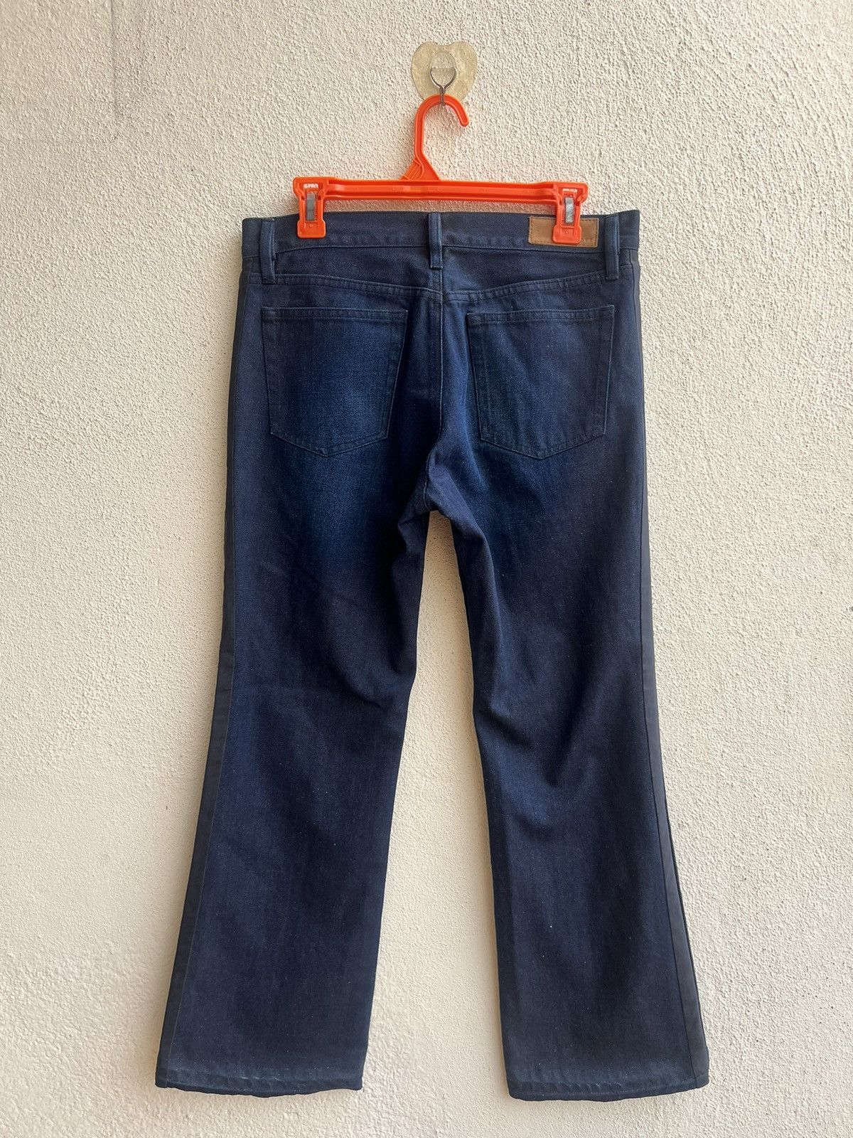 Boycott × Japanese Brand Vintage Boycott Japan Side Strap Waxed Denim Bootcut Jeans Size US 30 / EU 46 - 20 Thumbnail