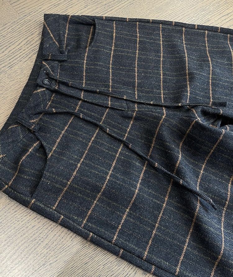 Japanese Brand × Vintage Retro y2k fashion plaid check wool baggy pants Size US 32 / EU 48 - 8 Thumbnail