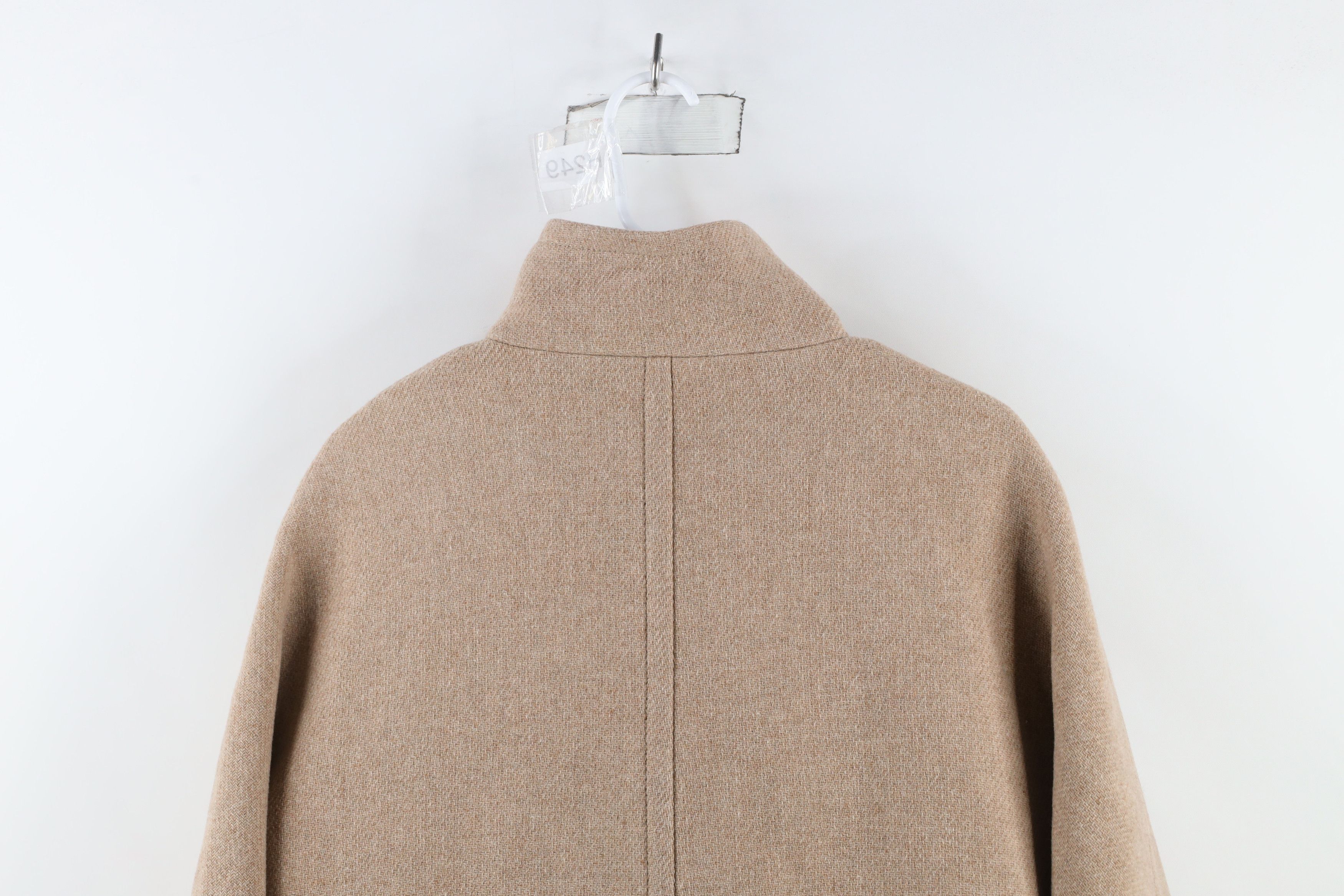 J.Crew × Vintage J Crew Cloth Nello Gori Cocoon Wool Coat Jacket Beige Size XL / US 12-14 / IT 48-50 - 14 Thumbnail