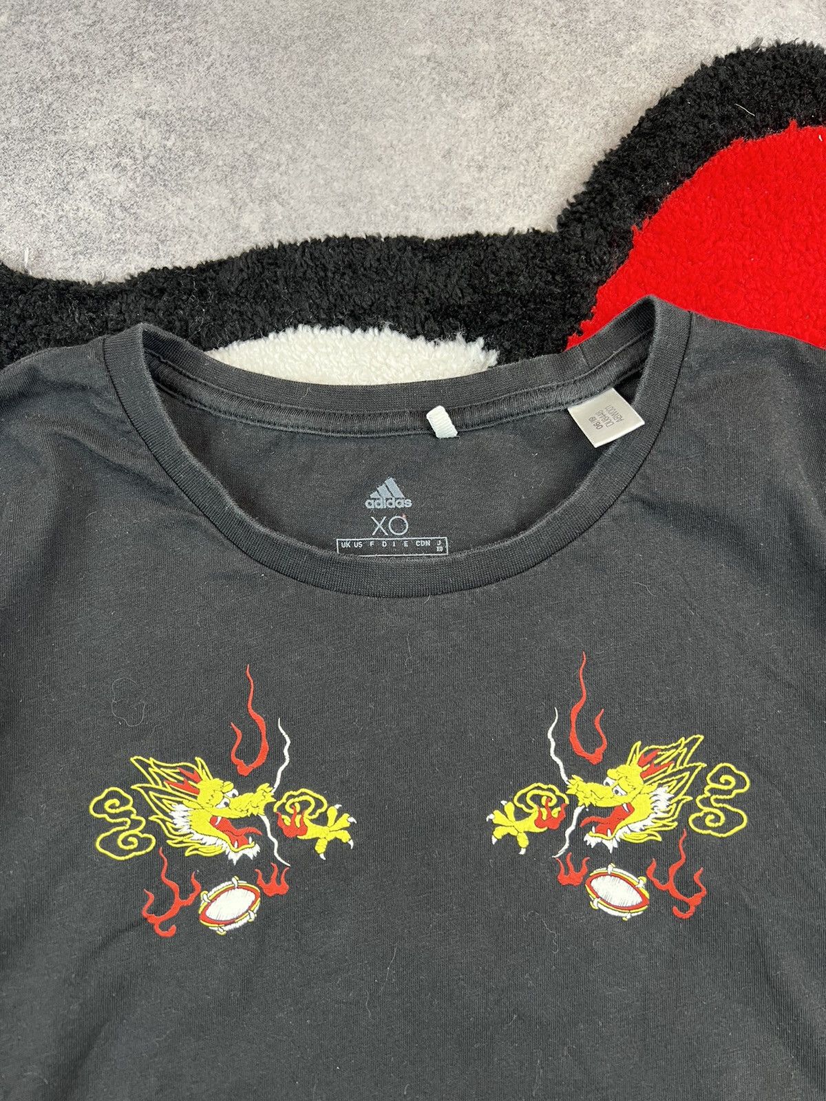 Adidas Adidas Rugby Japan Big Logo Dragon Y2K Tee Shirt Size US M / EU 48-50 / 2 - 5 Thumbnail