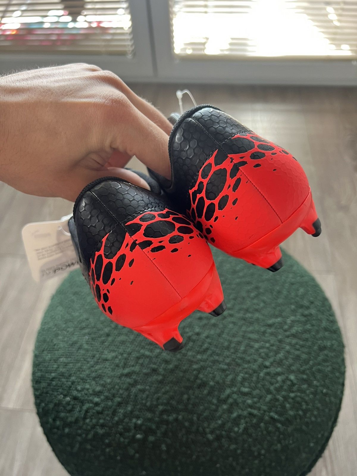Puma Puma EvoPower 4 X Oliver Giroud Black/Red New Football Boots Size US 10.5 / EU 43-44 - 17 Thumbnail