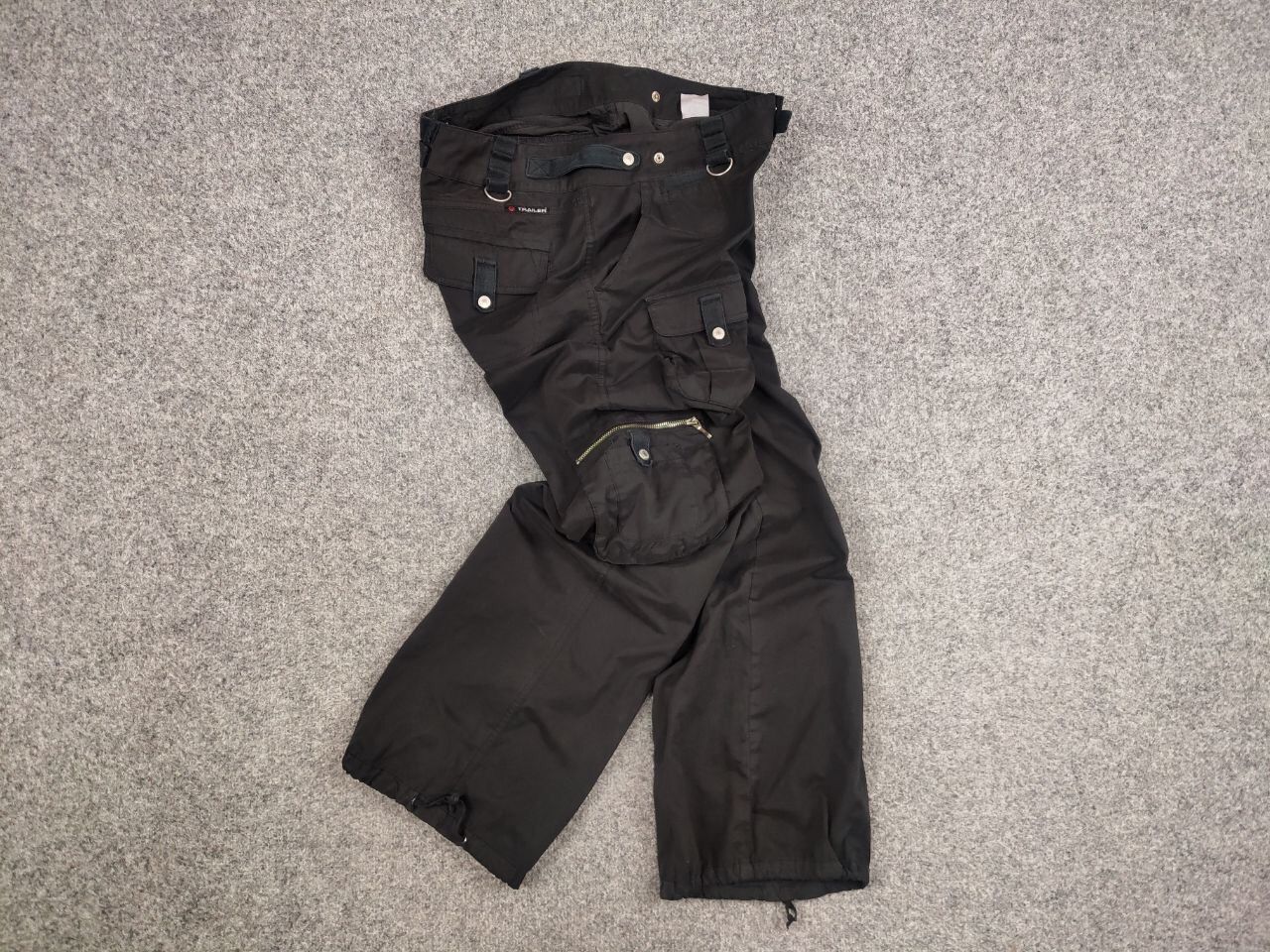 If Six Was Nine Rare Vintage Y2K Japanese Black cotton Cargo Baggy Pants Size US 32 / EU 48 - 16 Thumbnail