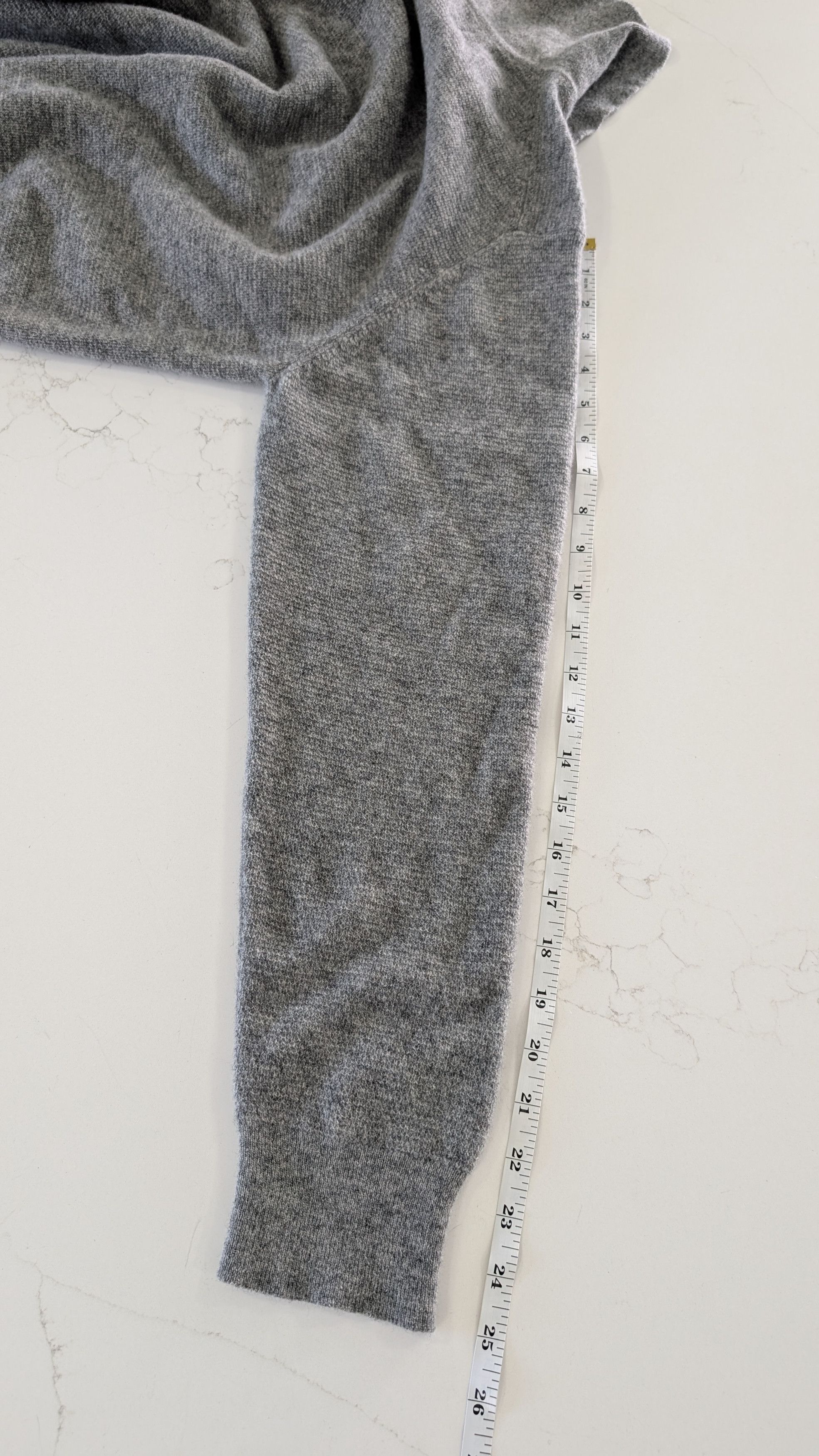 Other Mr AB Wool Tricot Polo Shirt Grey Large Cashmere Blend Size US L / EU 52-54 / 3 - 9 Thumbnail