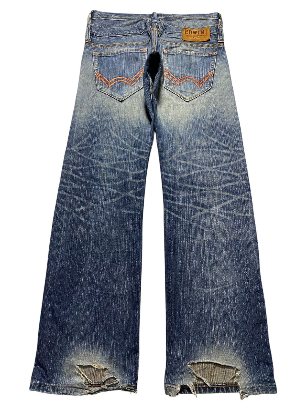 Edwin Japanese Brand Edwin XVS Double Waist Rare Style Jeans Size US 32 / EU 48 - 2 Thumbnail