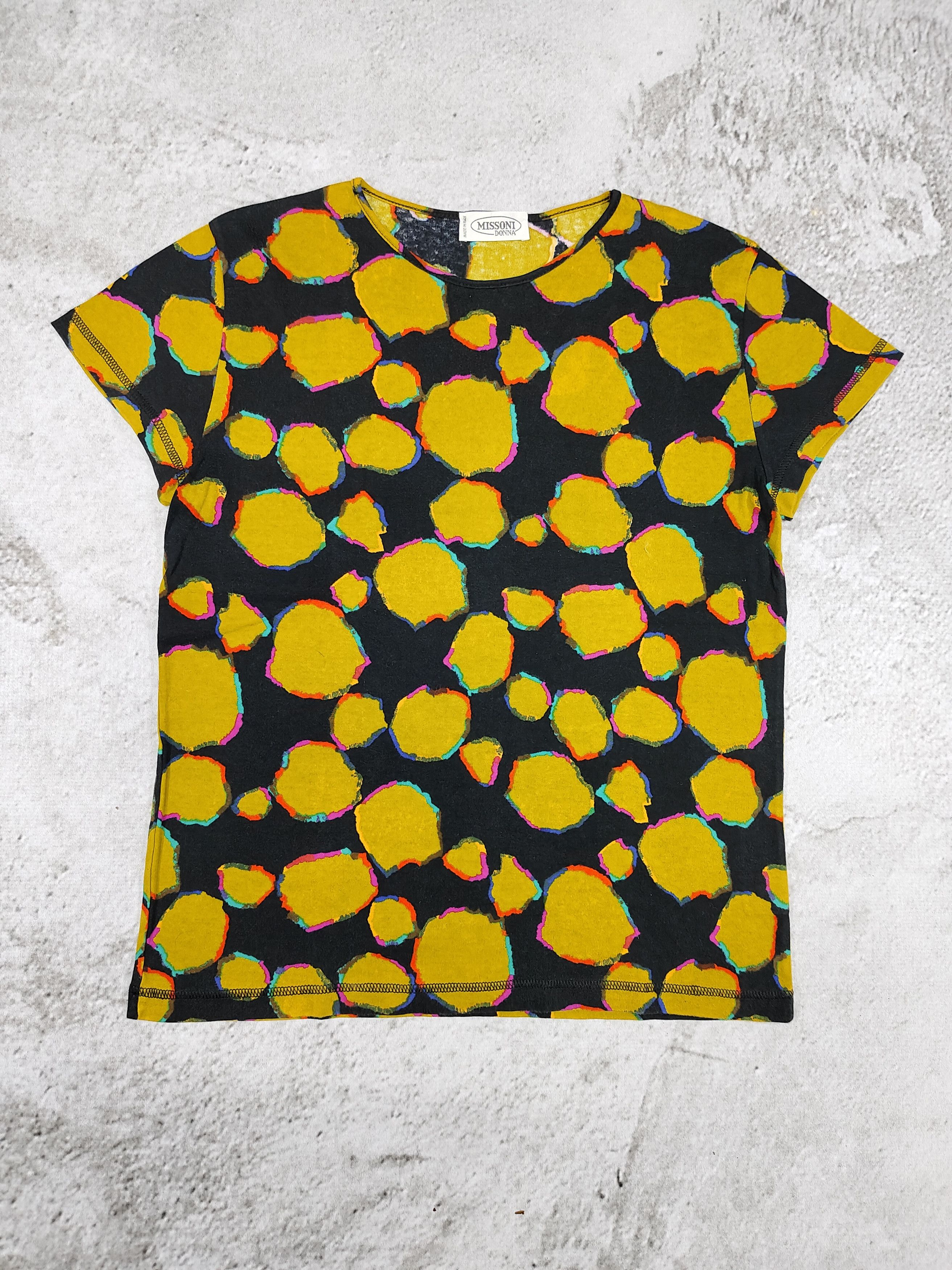 Missoni 90s Missoni Donna-Abstract Pebble Dot Multicolor Pattern Top Size M / US 6-8 / IT 42-44 - 1 Thumbnail