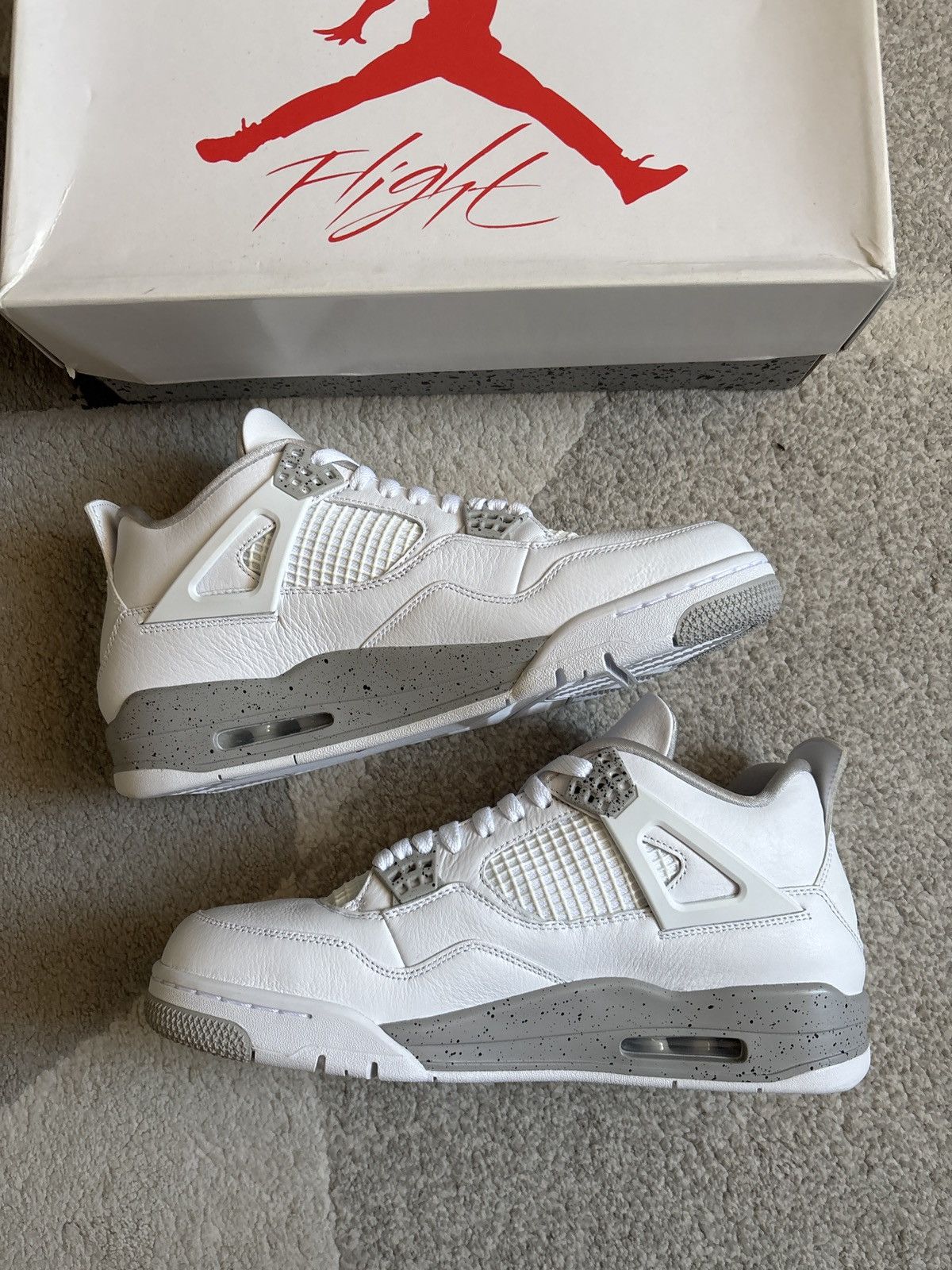 Nike Jordan 4 White oreo Size US 11.5 / EU 44-45 - 5 Thumbnail