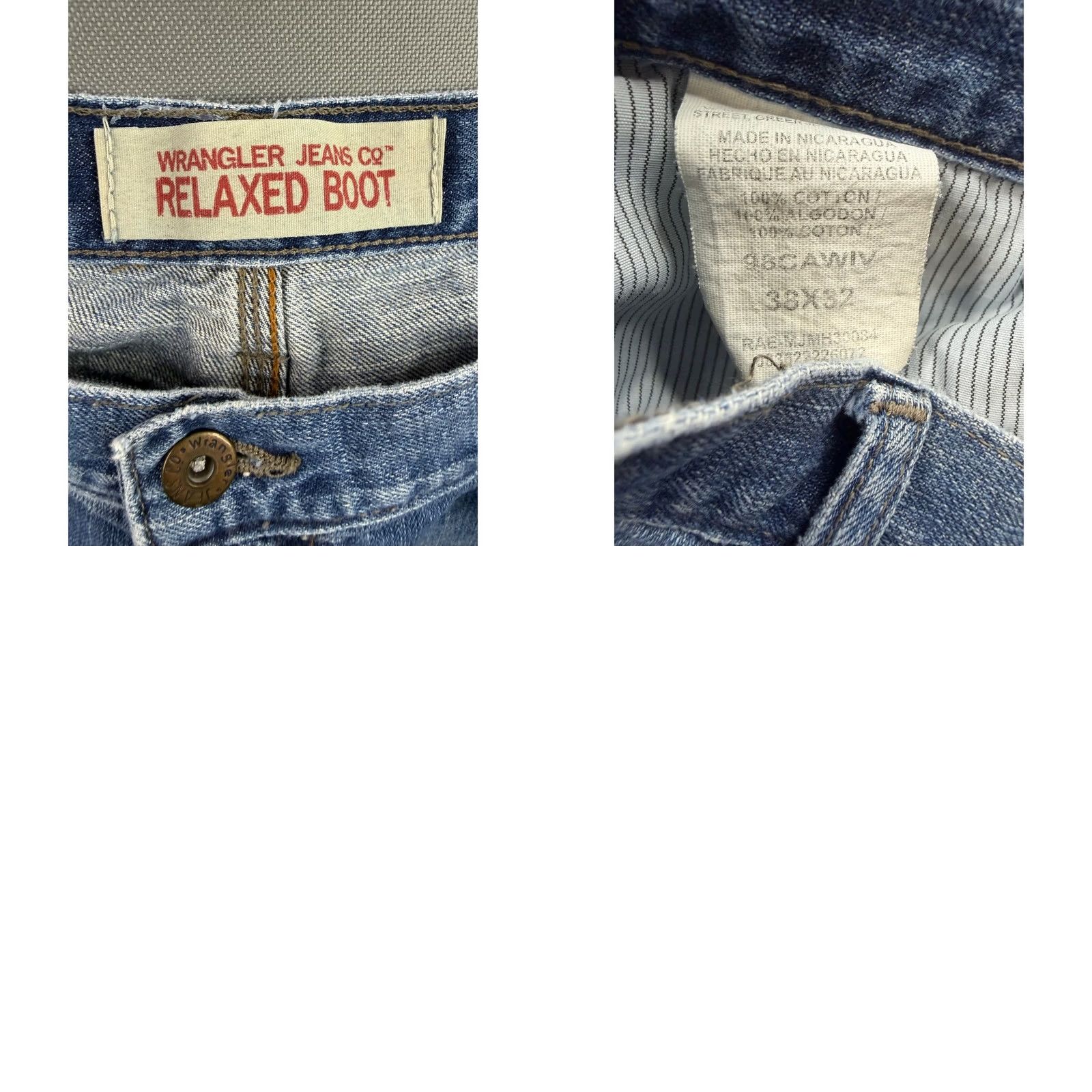 Wrangler Wrangler Jeans Co Relaxed Boot Jeans Mens Blue Medium Wash 38x32 Denim Bootcut 5-Pocket Western Cowboy Americana Relaxed Fit Jeans Mens Blue Size US 38 / EU 54 - 8 Thumbnail