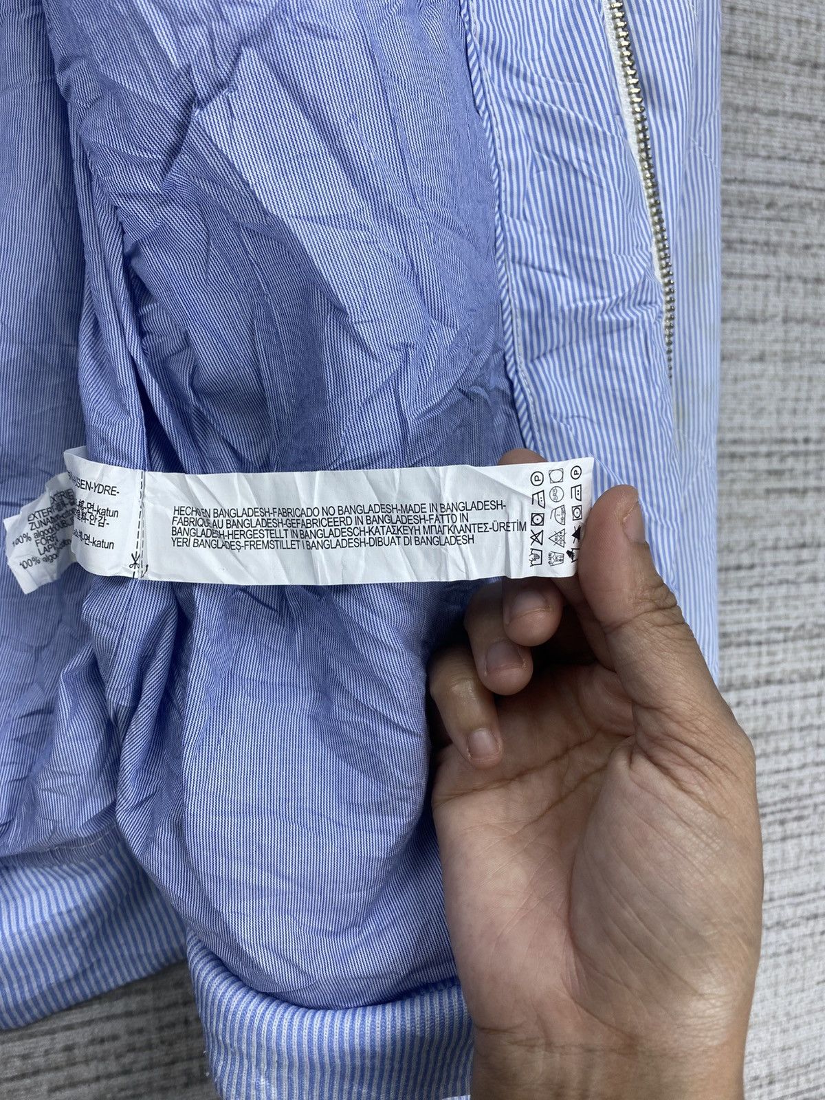 Japanese Brand × Vintage × Zara Vintage Zara Man Light Blue Nice Quilted Zipper Jacket Size US M / EU 48-50 / 2 - 8 Thumbnail