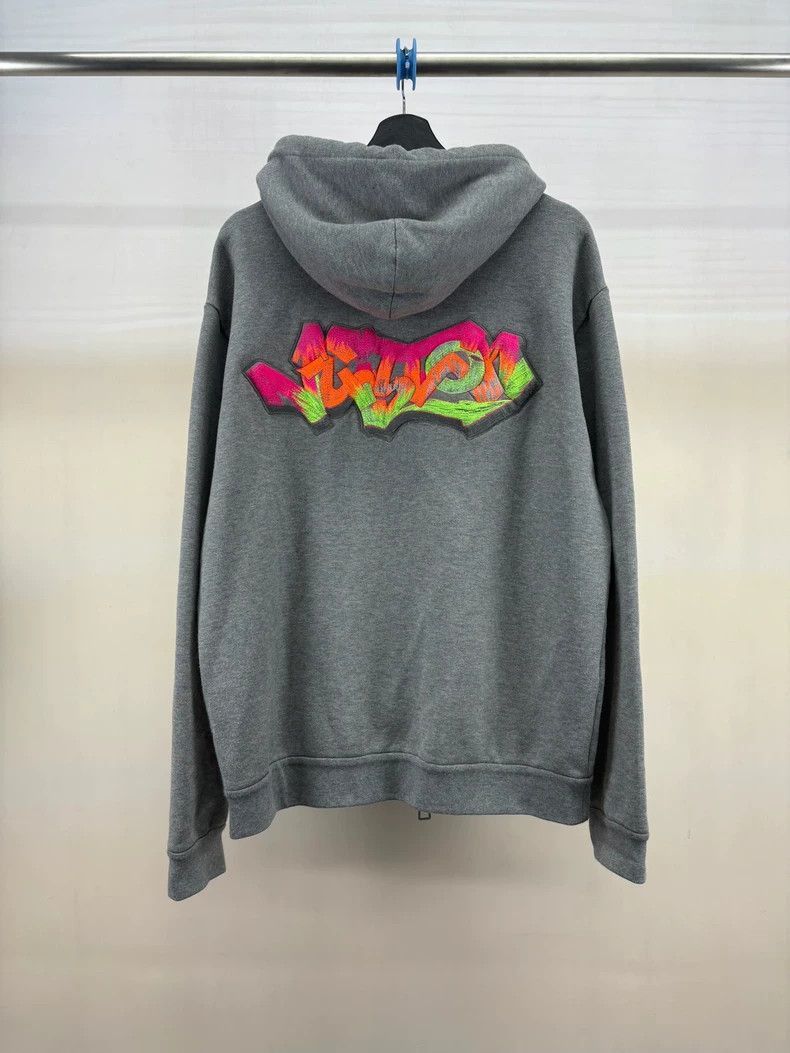 Louis Vuitton Louis Vuitton Gray Logo Zip Hoodie Medium -2505 Size US M / EU 48-50 / 2 - 2 Thumbnail