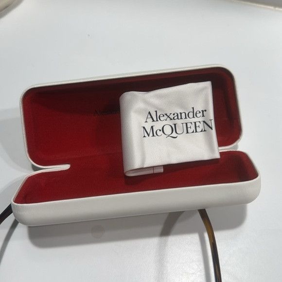 Alexander McQueen Alexander McQueen 54mm Square Sunglasses Yellow blue Size ONE SIZE - 6 Thumbnail