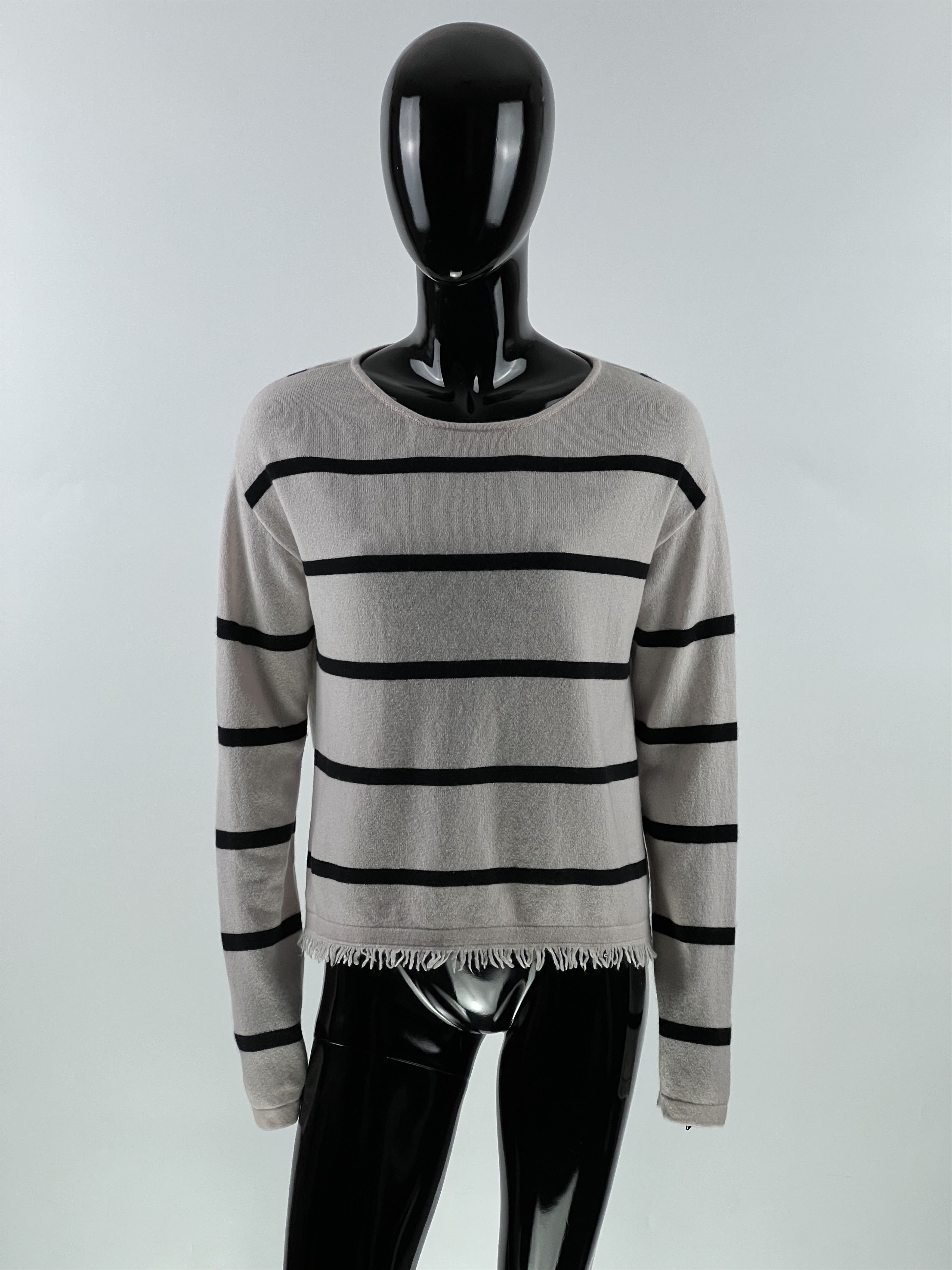 Luisa Cerano Luisa Cerano Striped Wool Silk Cashmere Sweater Size M / US 6-8 / IT 42-44 - 1 Thumbnail