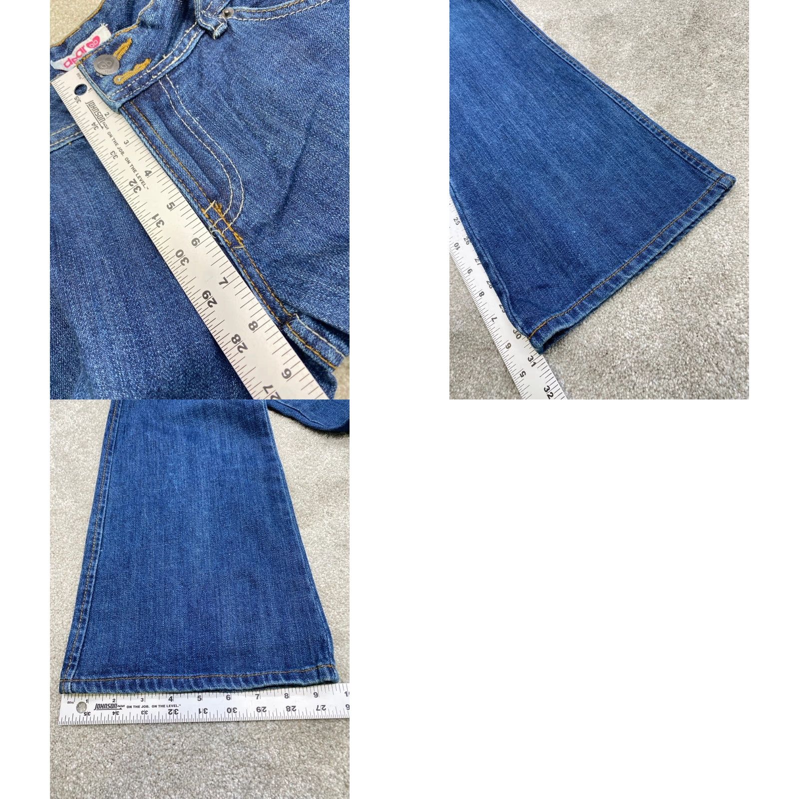 Denime Dear Amanda Bynes NWT Jeans Women's 6S (30x31) Blue Denim Bootcut Flare Low Rise Jeans Women's 6S NWT Size 28" / US 6 / IT 42 - 9 Thumbnail