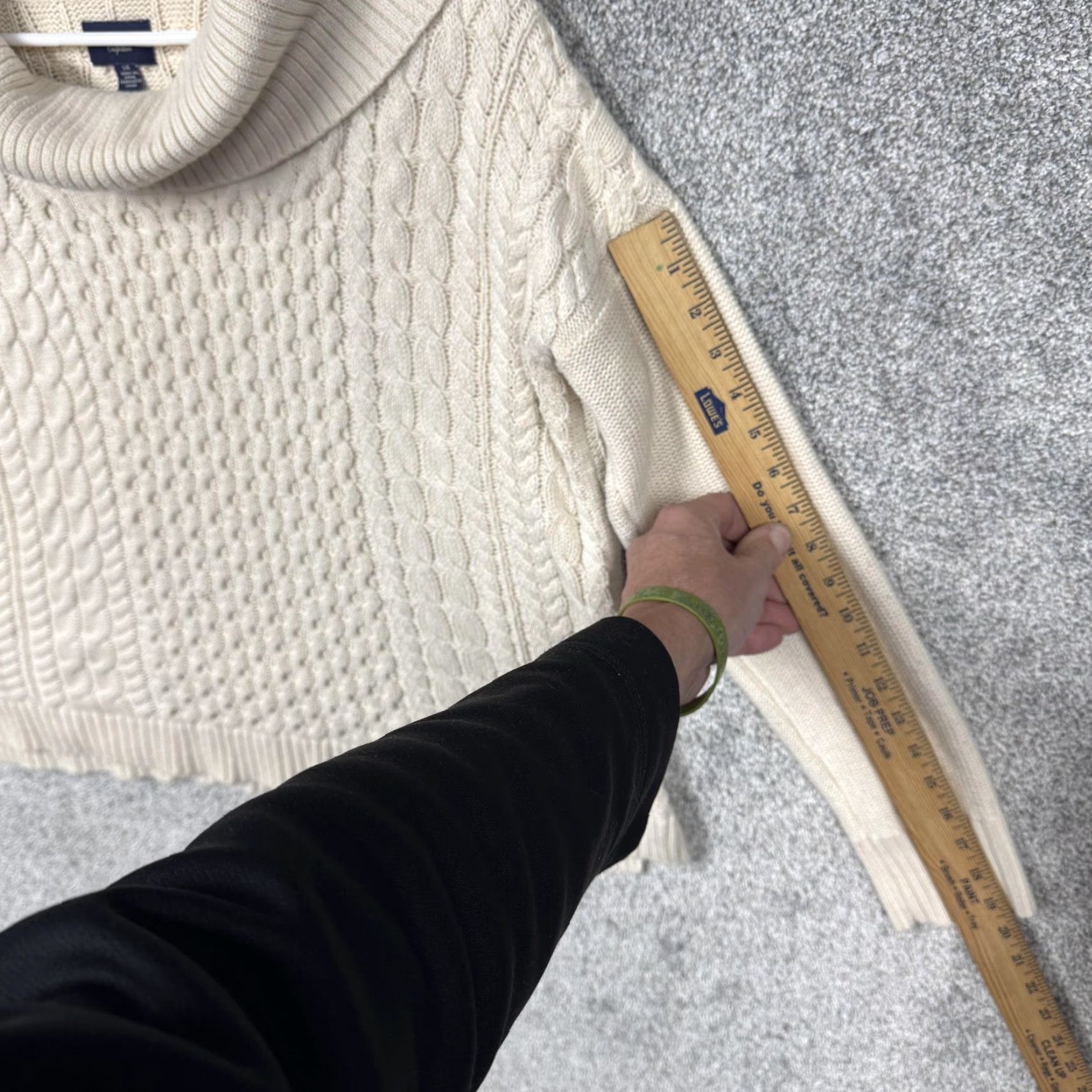 American Eagle Outfitters American Eagle Outfitters Sweater White L Womens Pullover Cowl Neck Cable Knit Cozy Knit Pullover Size L / US 10 / IT 46 - 4 Thumbnail