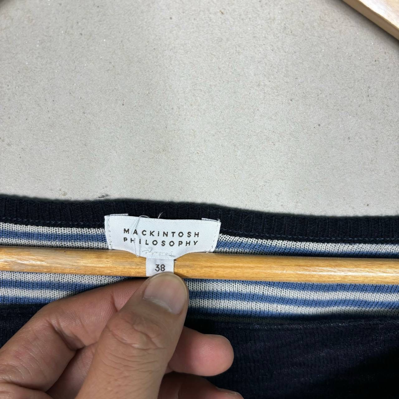Mackintosh Mackintosh Philosophy Stripe Boat Neck Top Size 38 Cotton Size US S / EU 44-46 / 1 - 4 Thumbnail