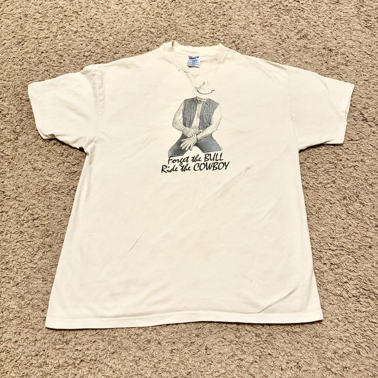 Vintage VINTAGE RIDE THE COWBOY ART TEE! Size US XL / EU 56 / 4 - 2 Thumbnail