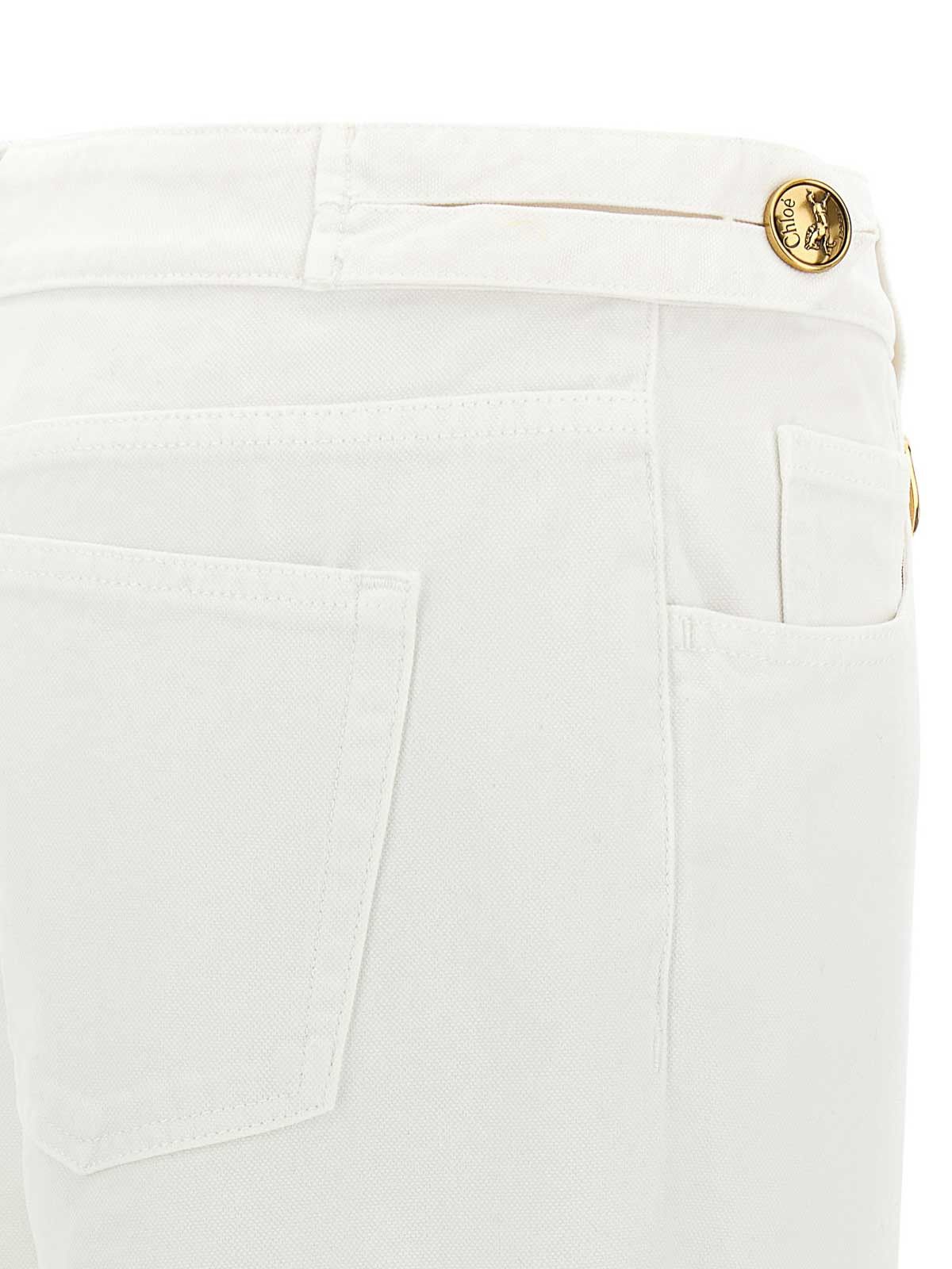 Chloe o1loc1c10326 Straight Jeans in White Size 25" / US 0 / IT 36 - 4 Thumbnail
