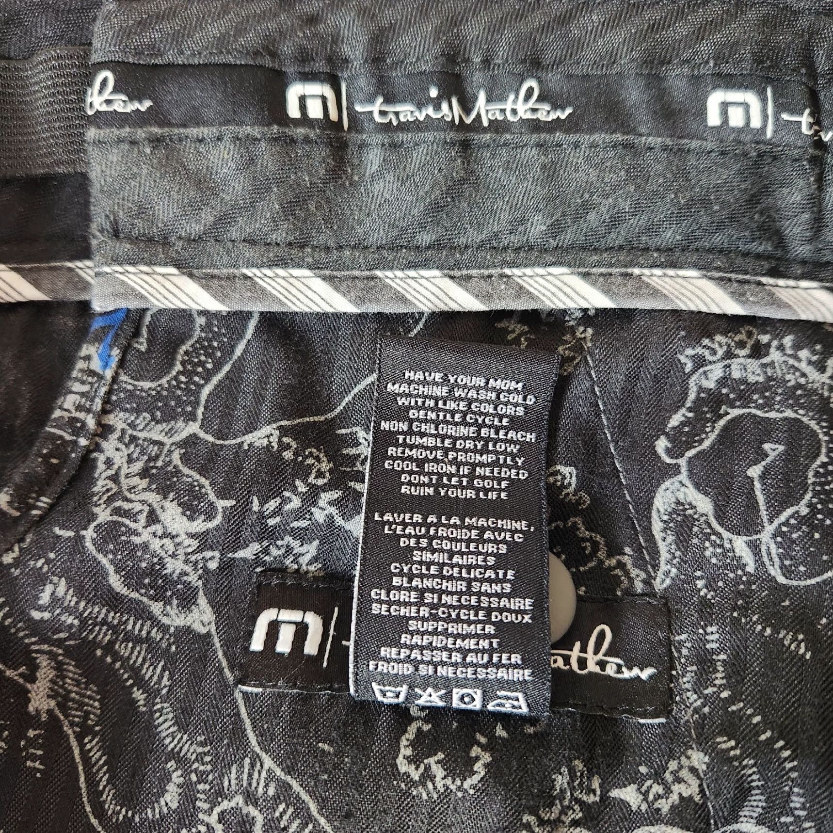 TravisMathew Travis Mathew Gray Expandable Waist Performance Golf Shorts-Size 34 Size US 34 / EU 50 - 7 Thumbnail