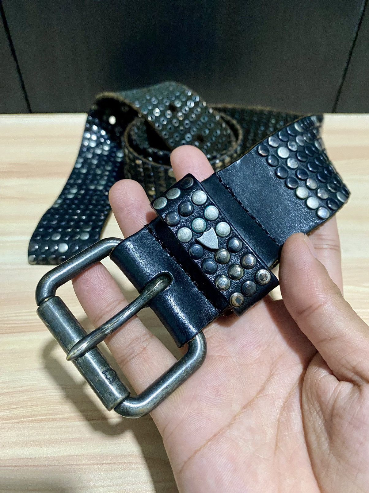 Hollywood Trading Company HTC Hollywood Studded Belt inspired BB Simon Size 40 - 3 Thumbnail